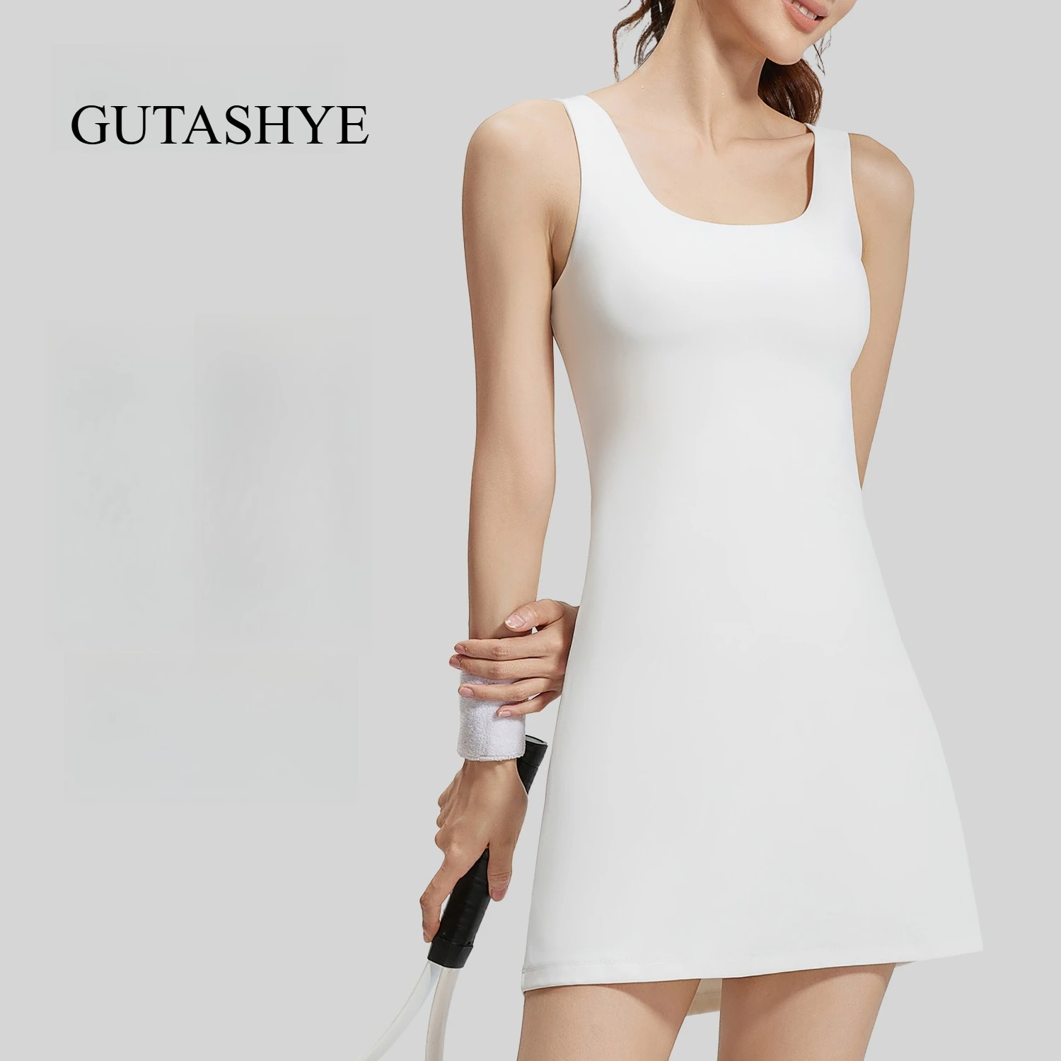 Women One Piece Tennis Dress Built-in Bra Cross Back Anti-Exposure Yoga Fitness Outdoor Workout Dress
Women One Piece Tennis Dress Built-in Bra Cross Back Anti-Exposure Yoga Fitness Outdoor Workout Dress
