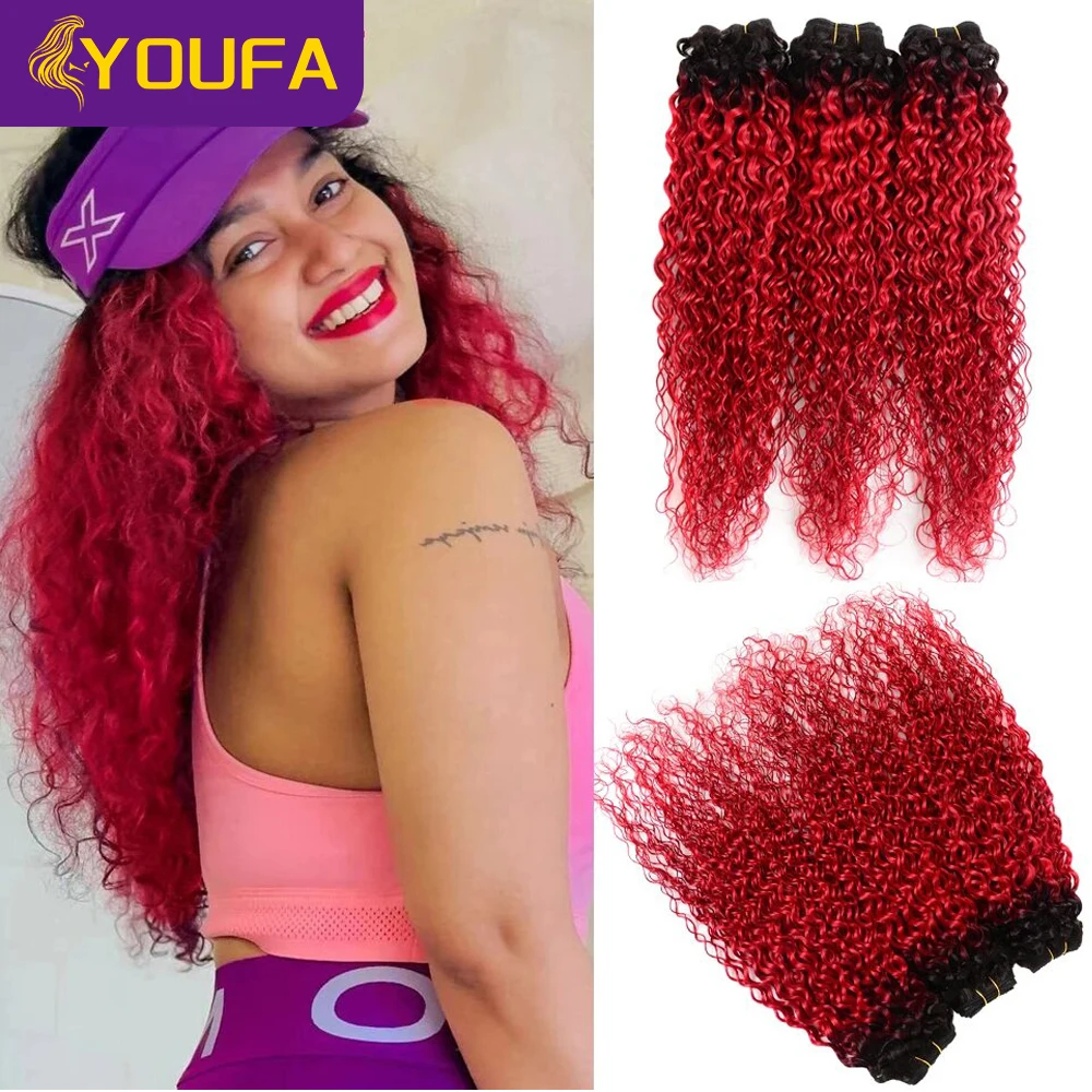 Hot Red Curly 100% Human Hair Bundles For Women 1Pc Lot Brazilian Bouncy Kinky Curly Hair Ombre 1B Red Human Hair Weave Bundles
Hot Red Curly 100% Human Hair Bundles For Women 1Pc Lot Brazilian Bouncy Kinky Curly Hair Ombre 1B Red Human Hair Weave Bundles