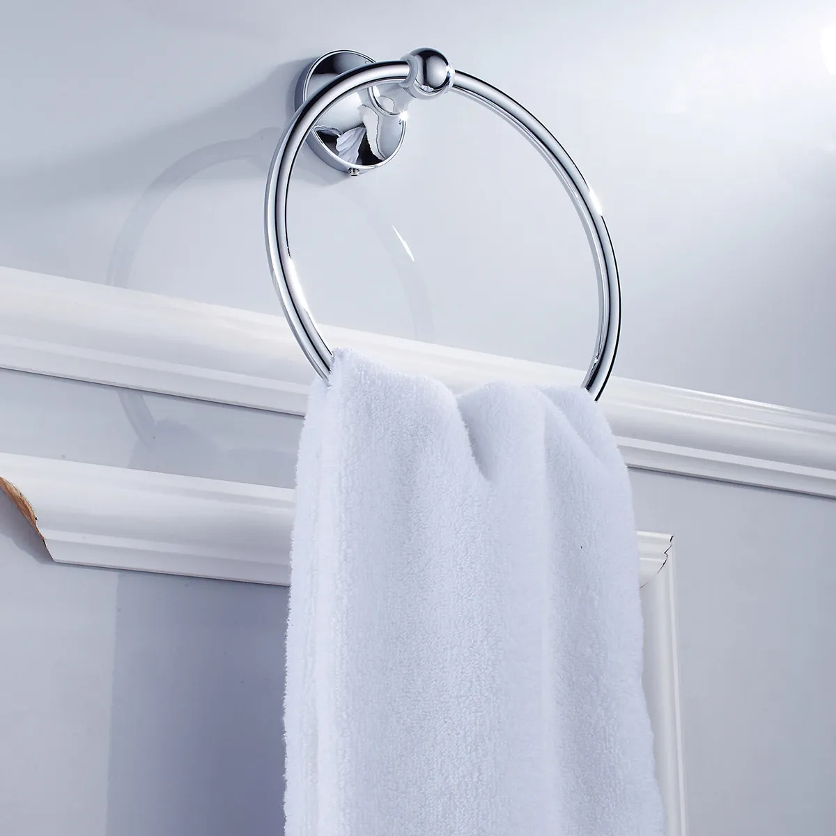 Wall Mounted Towel Ring Solid Brass Construction Rust Resistant Finish Ideal for Bathroom Kitchen Hotel School Installation
Wall Mounted Towel Ring Solid Brass Construction Rust Resistant Finish Ideal for Bathroom Kitchen Hotel School Installation