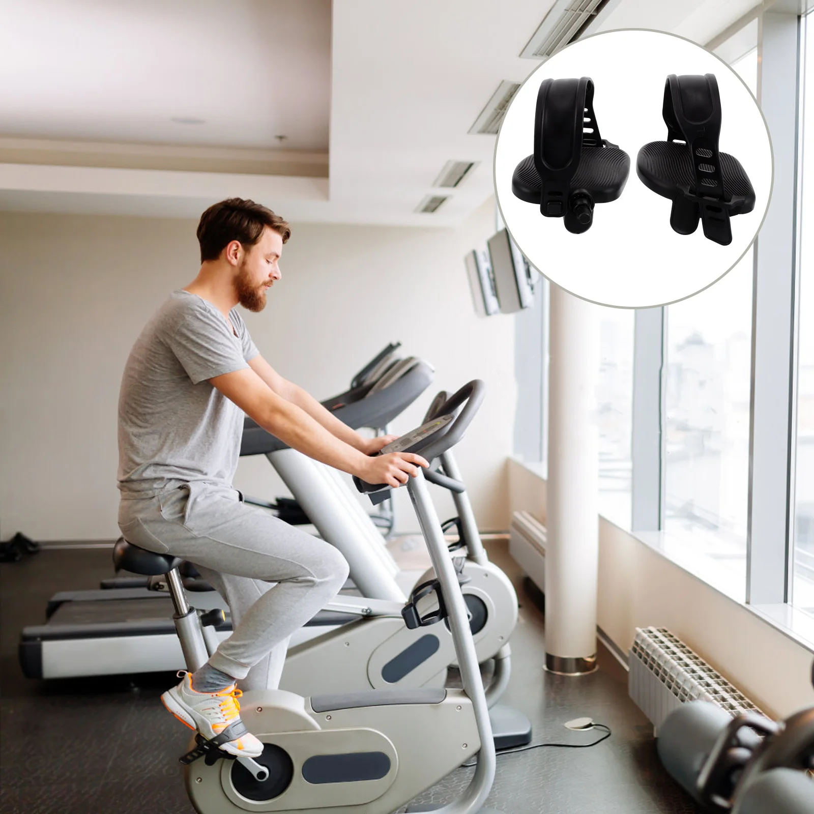 1 Set Of Fitness Bike Pedals Lightweight Indoor Cycling Accessories Non-Slip Exercise Pedals For Home Workout Portable Trainer
1 Set Of Fitness Bike Pedals Lightweight Indoor Cycling Accessories Non-Slip Exercise Pedals For Home Workout Portable Trainer