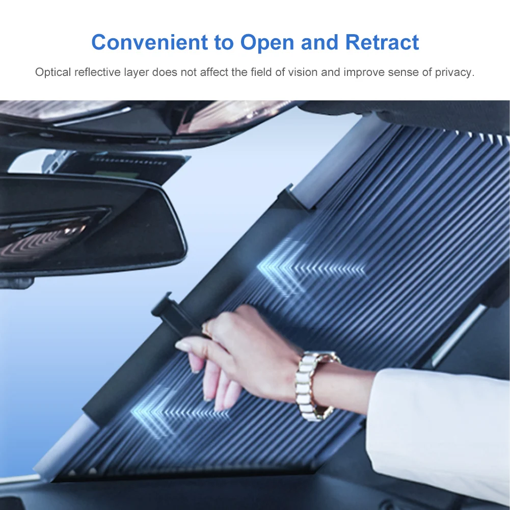 46/65/70cm Car Sunshade Front Rear Windshield Shade Cover Car Window Summer Sun Protection With Heat Insulation Front Shading
46/65/70cm Car Sunshade Front Rear Windshield Shade Cover Car Window Summer Sun Protection With Heat Insulation Front Shading