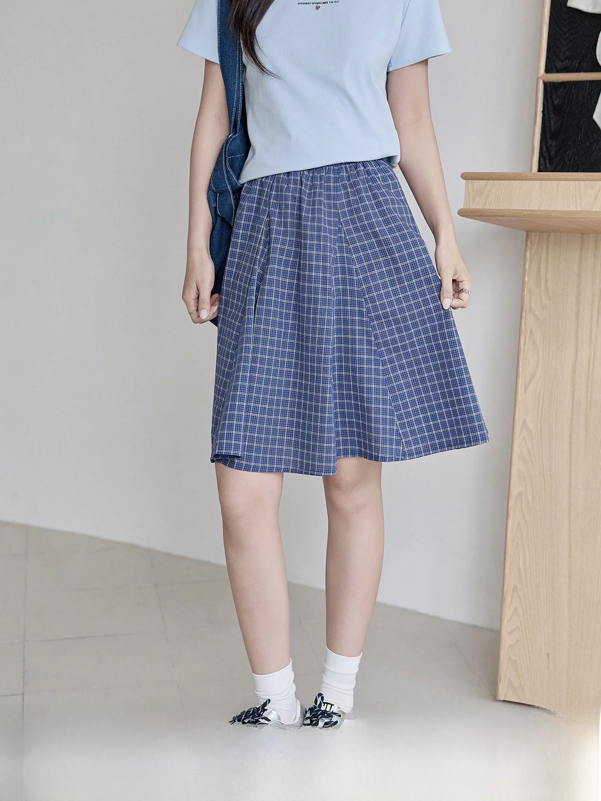 Blue Plaid High Waist Women's Skirt Summer 2026 Stylish Versatile Slimming A-Line Skirt Commute Korean Style Pleated
Blue Plaid High Waist Women's Skirt Summer 2026 Stylish Versatile Slimming A-Line Skirt Commute Korean Style Pleated