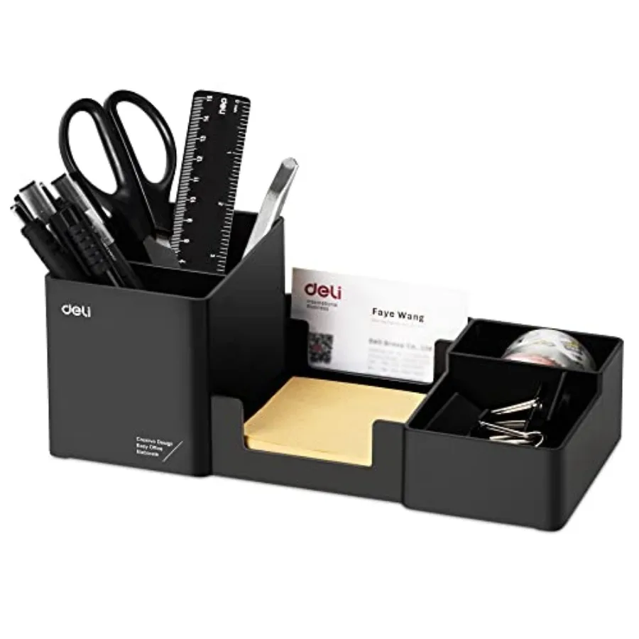 Desk Organizer, Plastic Desktop Organizer with Pencil Holder and Sticky Note Tray, Office Stationery Supplies Organizers Access
Desk Organizer, Plastic Desktop Organizer with Pencil Holder and Sticky Note Tray, Office Stationery Supplies Organizers Access