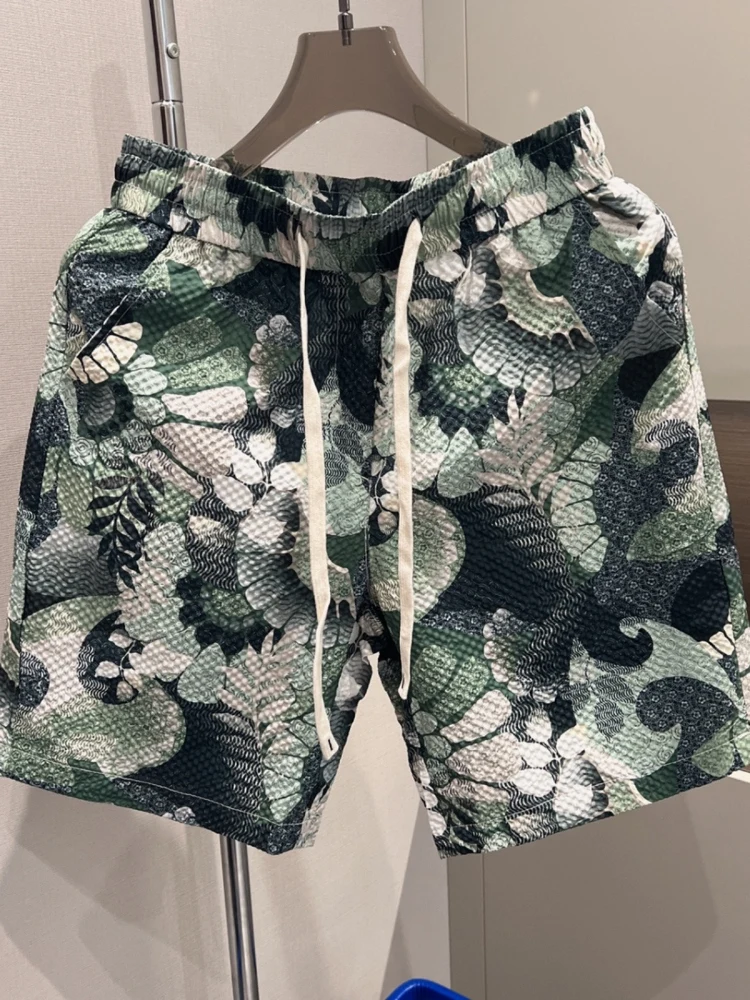 Summer Floral Print Men's Casual Loose orts Beach Pants Thin mid Waist Straight Leg Length Youth Faion Trend New Arrival
Summer Floral Print Men's Casual Loose orts Beach Pants Thin mid Waist Straight Leg Length Youth Faion Trend New Arrival
