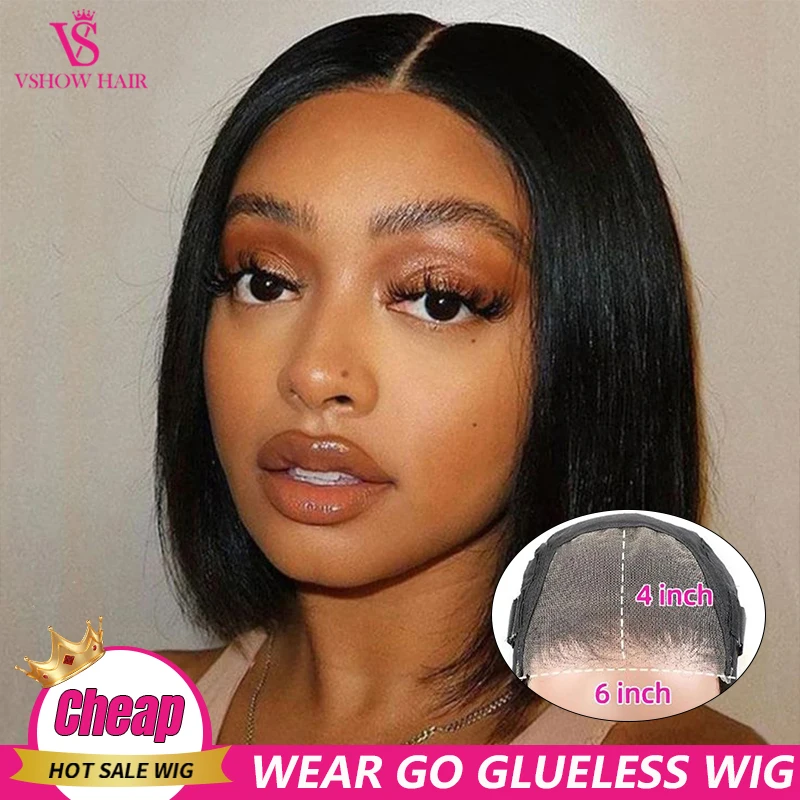 Wear And Go Short Bob Straight Glueless Wig Human Hair Preplucked 4x6 HD Lace Ready To Go Brazilian Wig On Sale For Women
Wear And Go Short Bob Straight Glueless Wig Human Hair Preplucked 4x6 HD Lace Ready To Go Brazilian Wig On Sale For Women