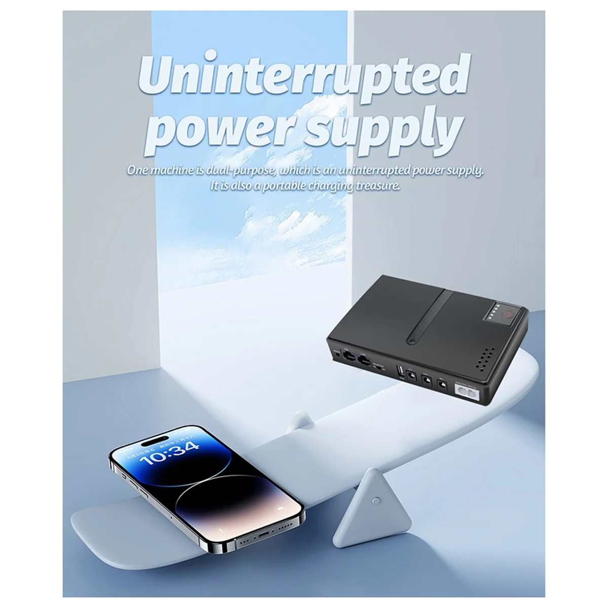 New No Battery UPS Uninterruptible Power Supply Router DC1018L Router 5V9V12V Optical Modem Monitoring Backup EU-PLUG‘-AA68
New No Battery UPS Uninterruptible Power Supply Router DC1018L Router 5V9V12V Optical Modem Monitoring Backup EU-PLUG‘-AA68