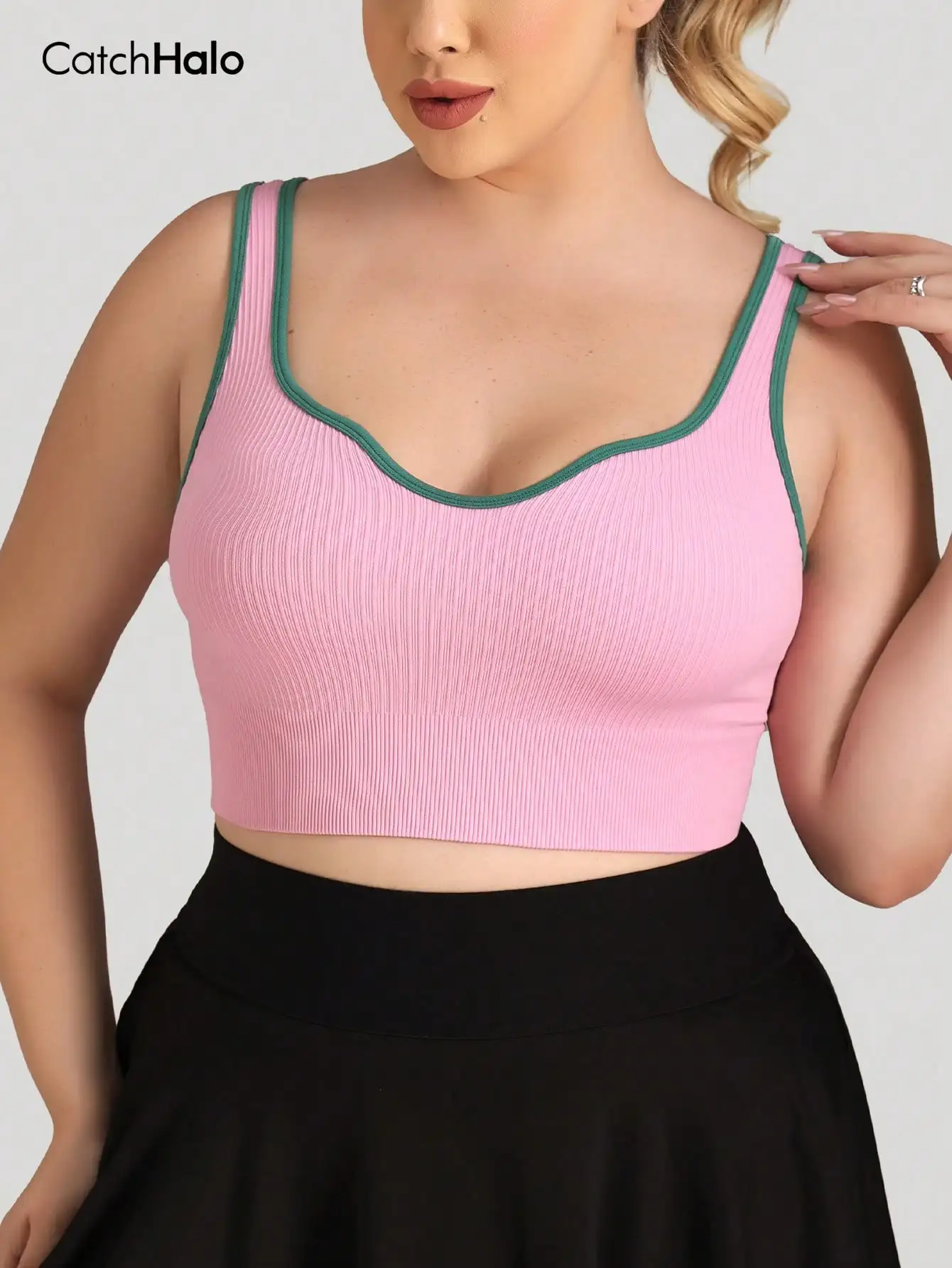 Plus Size Ribbed Crop Tank Top Women Sweetheart Neck Contrast Trim Sleeveless Yoga Gym Vest Summer Casual Fitness Camisole
Plus Size Ribbed Crop Tank Top Women Sweetheart Neck Contrast Trim Sleeveless Yoga Gym Vest Summer Casual Fitness Camisole