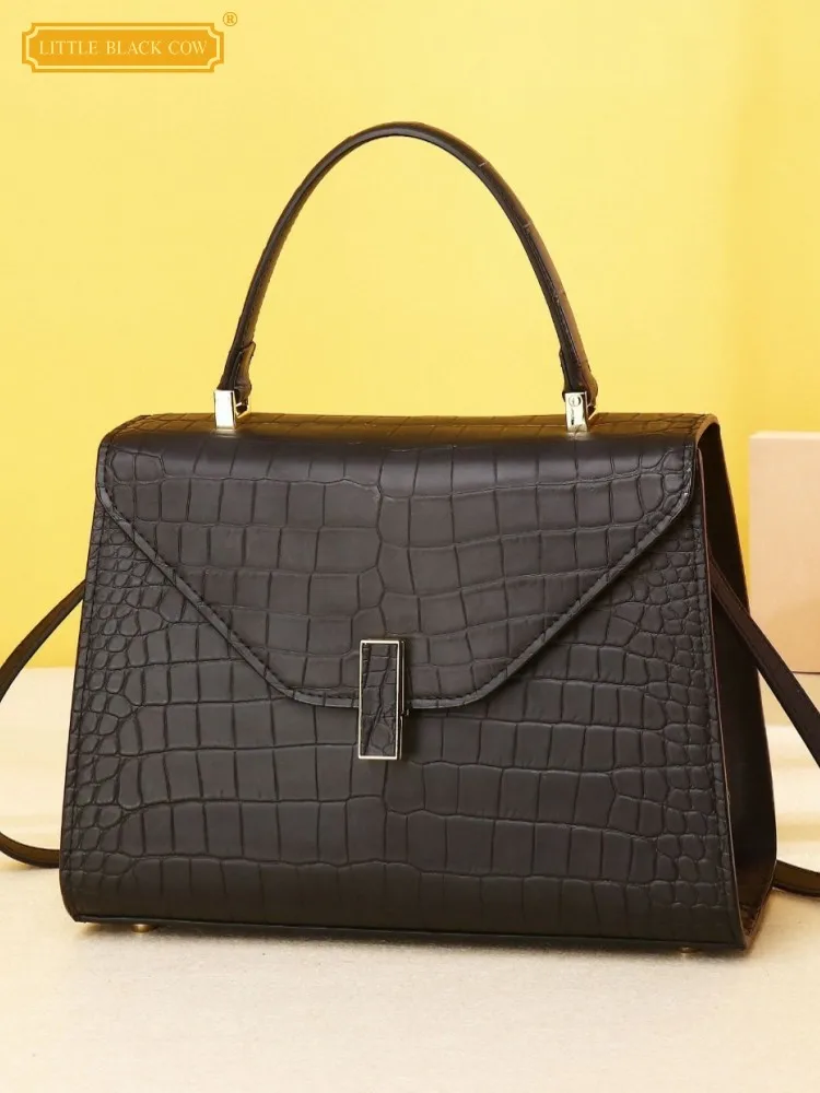 Ladies Office Retro Buckle Casual Crocodile Genuine Leather Ladies Satchels Shoulder Bag Handbag Diagonal Package Shoulder Bag
Ladies Office Retro Buckle Casual Crocodile Genuine Leather Ladies Satchels Shoulder Bag Handbag Diagonal Package Shoulder Bag