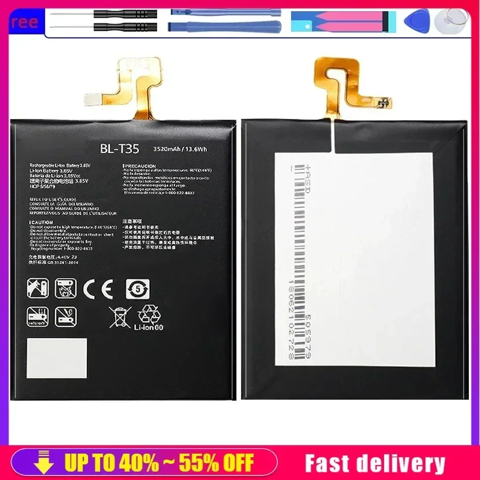 BL-T35 3520 мАч Сменный аккумулятор мобильного телефона для LG Google2 для Google 2 Pixel 2 XL Pixel2 BLT35 Bateria
BL-T35 3520 мАч Сменный аккумулятор мобильного телефона для LG Google2 для Google 2 Pixel 2 XL Pixel2 BLT35 Bateria
