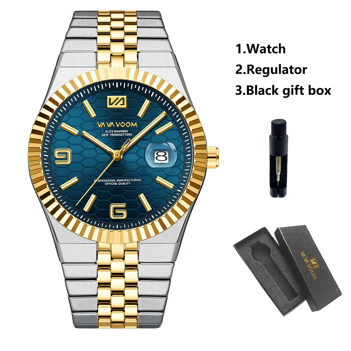 VA VA VOOM Mens Quartz Watch Top Brand Sports Man Wristwatch Stainless Steel Waterproof 40mm Luxury Date Clock Relogio Masculino
VA VA VOOM Mens Quartz Watch Top Brand Sports Man Wristwatch Stainless Steel Waterproof 40mm Luxury Date Clock Relogio Masculino