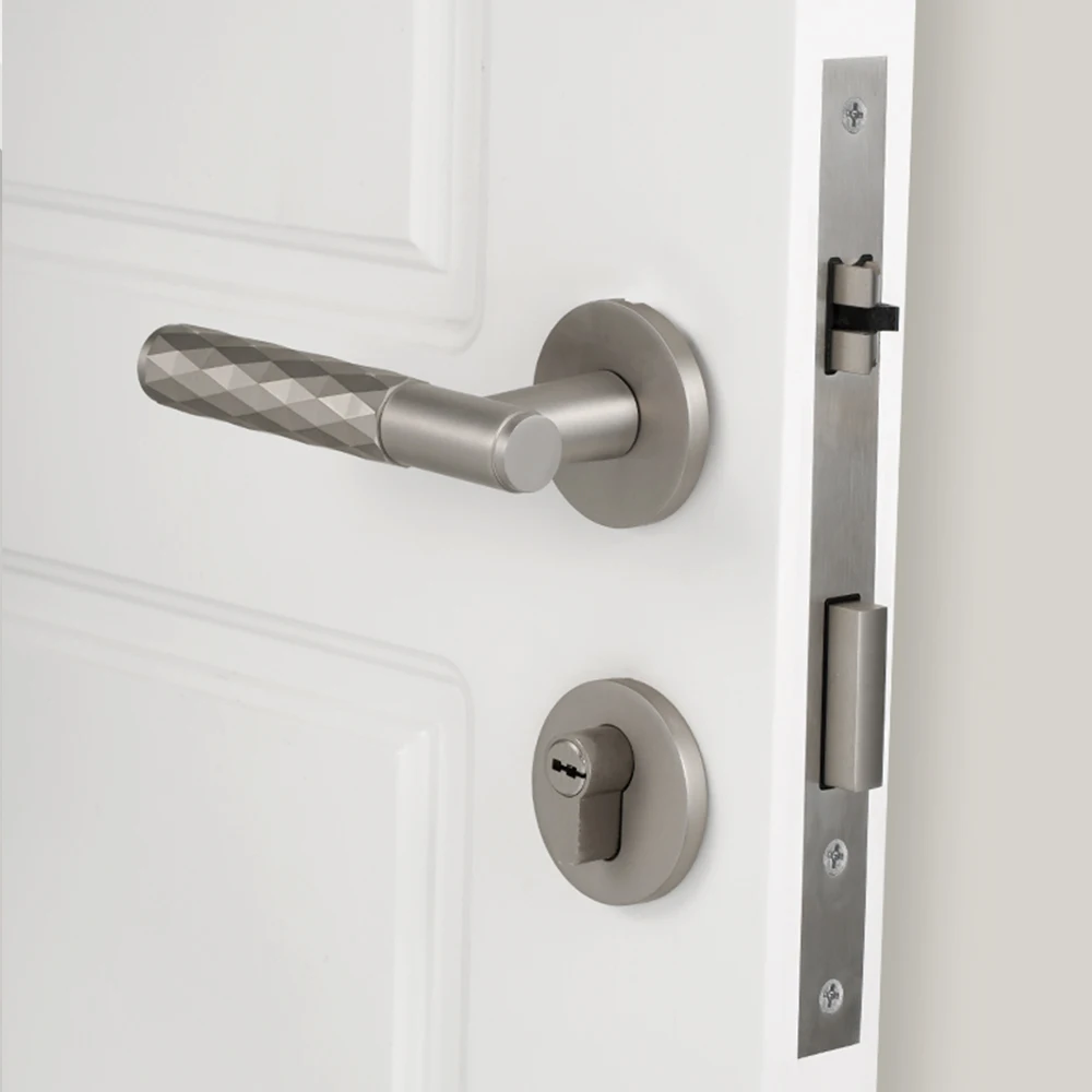 Dooroom Brass Hammered Door Lock Nickel Drawing Set Interior Bedroom Bathroom Double Wood Door Lever Set Dummy Privacy Passage 
Dooroom Brass Hammered Door Lock Nickel Drawing Set Interior Bedroom Bathroom Double Wood Door Lever Set Dummy Privacy Passage