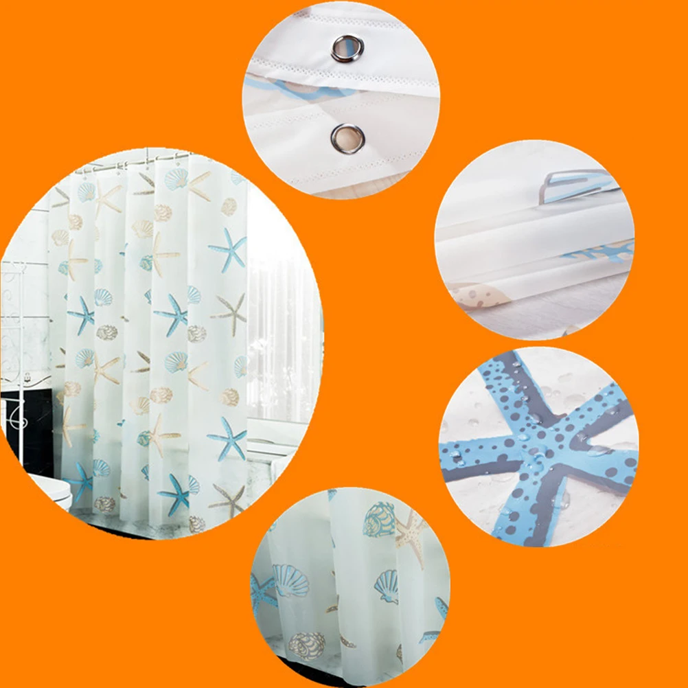 Shower Curtain Bathing Waterproof Bathroom Elegant Colors Clear Printing Non-Toxic Mildew Resistant Polyester Material Sturdy
Shower Curtain Bathing Waterproof Bathroom Elegant Colors Clear Printing Non-Toxic Mildew Resistant Polyester Material Sturdy
