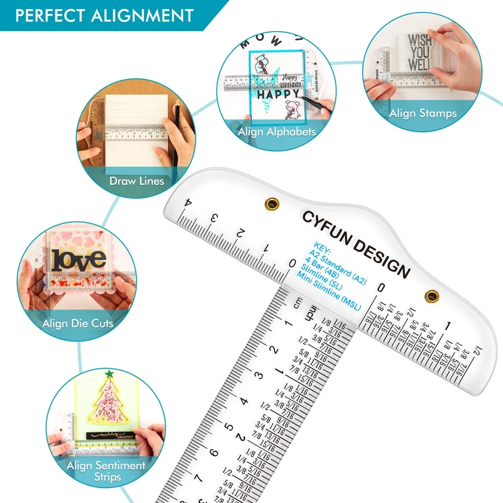 6" Clear Acrylic T-Square Ruler Clear Measurements Straight Ruler for Easy Reference While Crafting T-Square Ruler Handtool
6" Clear Acrylic T-Square Ruler Clear Measurements Straight Ruler for Easy Reference While Crafting T-Square Ruler Handtool