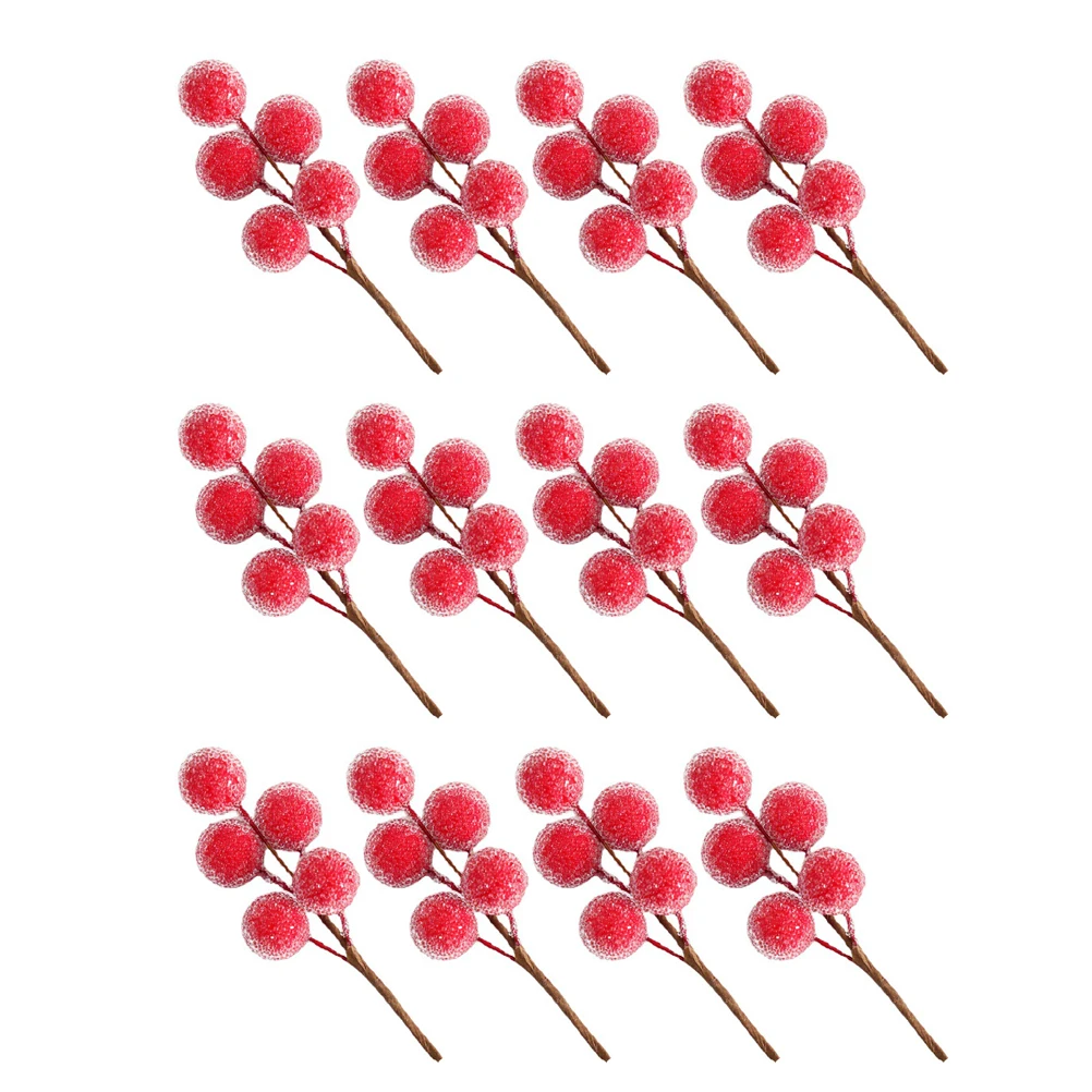 12 Pcs Artificial Berries Christmas Decoration Red Foam Branches Home Photo Props Stage Wreaths Holiday Supplies 
12 Pcs Artificial Berries Christmas Decoration Red Foam Branches Home Photo Props Stage Wreaths Holiday Supplies