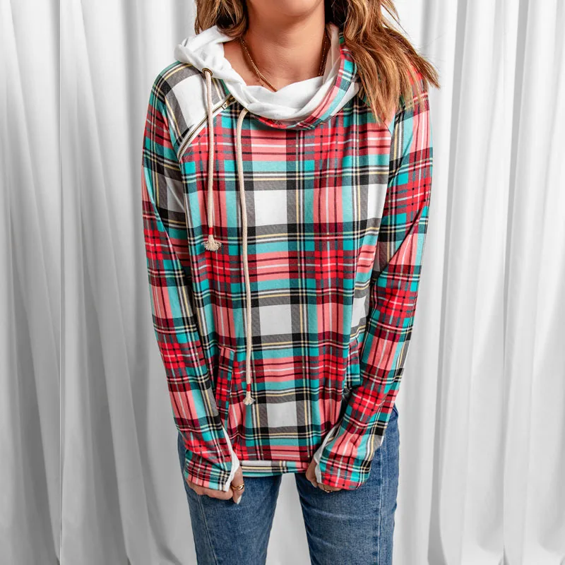 Autumn And Winter New Plaid Large Hoodie Women's Loose Long Sleeve Top 253890
Autumn And Winter New Plaid Large Hoodie Women's Loose Long Sleeve Top 253890