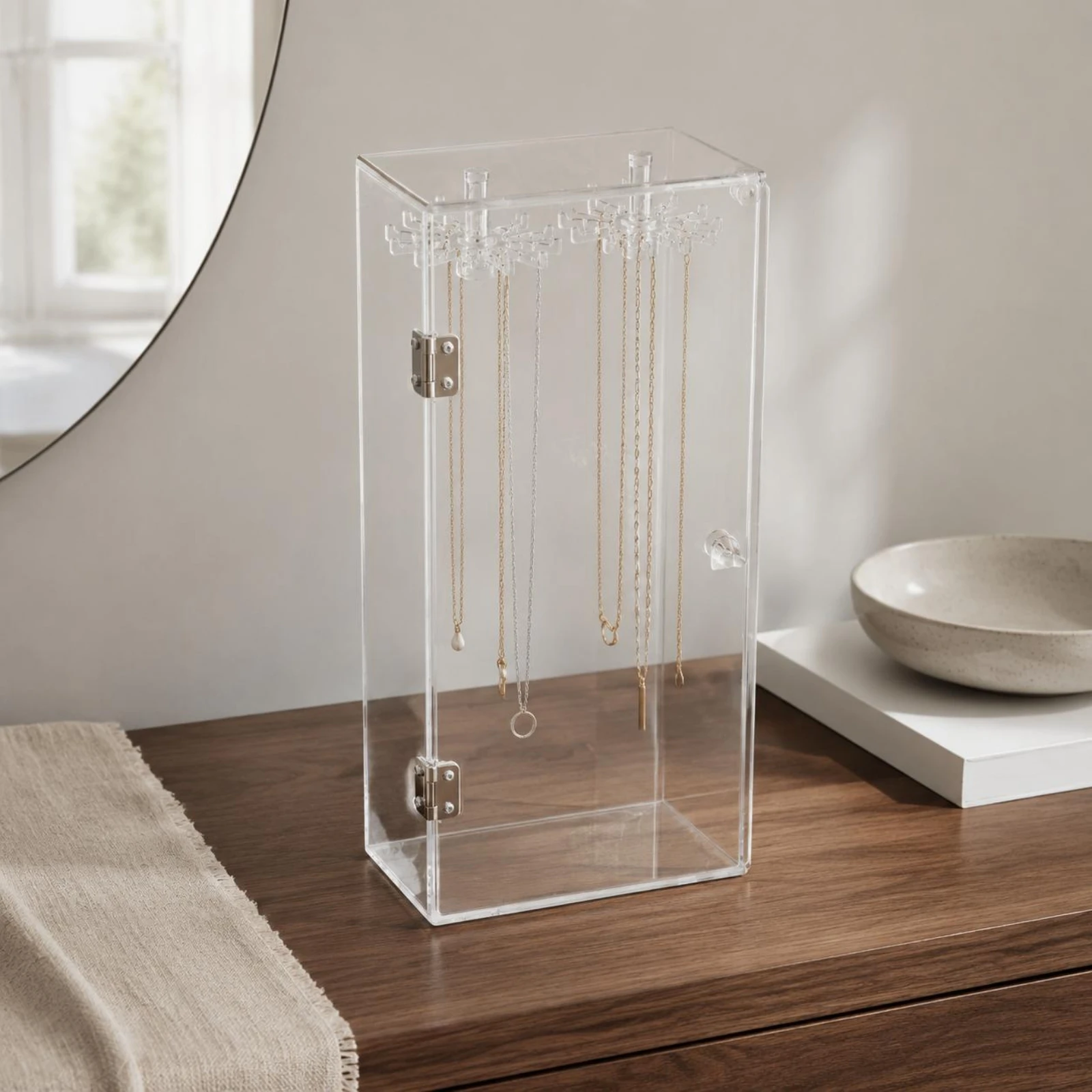 Necklace Display Box Transparent Acrylic Necklace Box
Necklace Display Box Transparent Acrylic Necklace Box