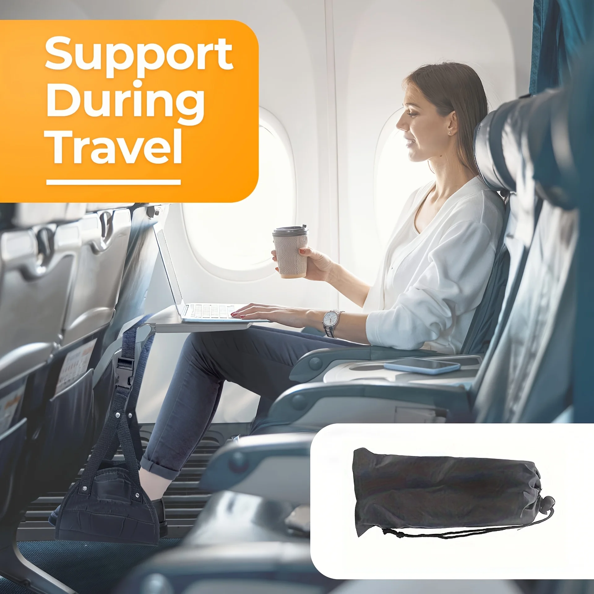 Adjustable Airplane Footrest Hammock, Portable Travel Leg Rest Pedal With Strap, Comfortable Foot Support For Flight Bus Offices
Adjustable Airplane Footrest Hammock, Portable Travel Leg Rest Pedal With Strap, Comfortable Foot Support For Flight Bus Offices