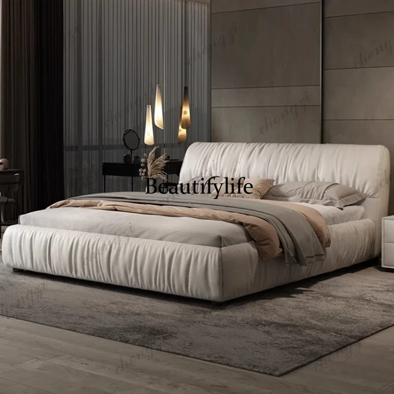 Fashion Italian cat claw leather bed tofu cloth bed wabi sabi master bedroom soft bag bedroom bed
Fashion Italian cat claw leather bed tofu cloth bed wabi sabi master bedroom soft bag bedroom bed