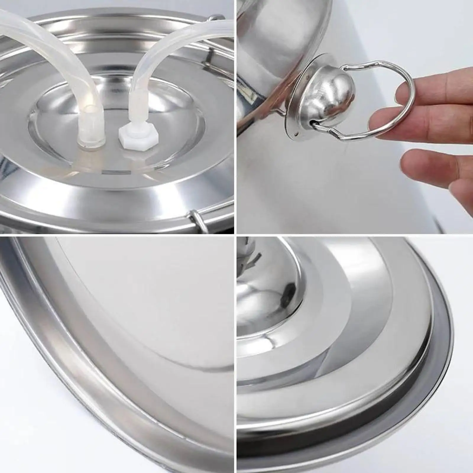 Stainless Steel Milker Bucket Milking Machine Accessory for Cow Sheep Horse
Stainless Steel Milker Bucket Milking Machine Accessory for Cow Sheep Horse