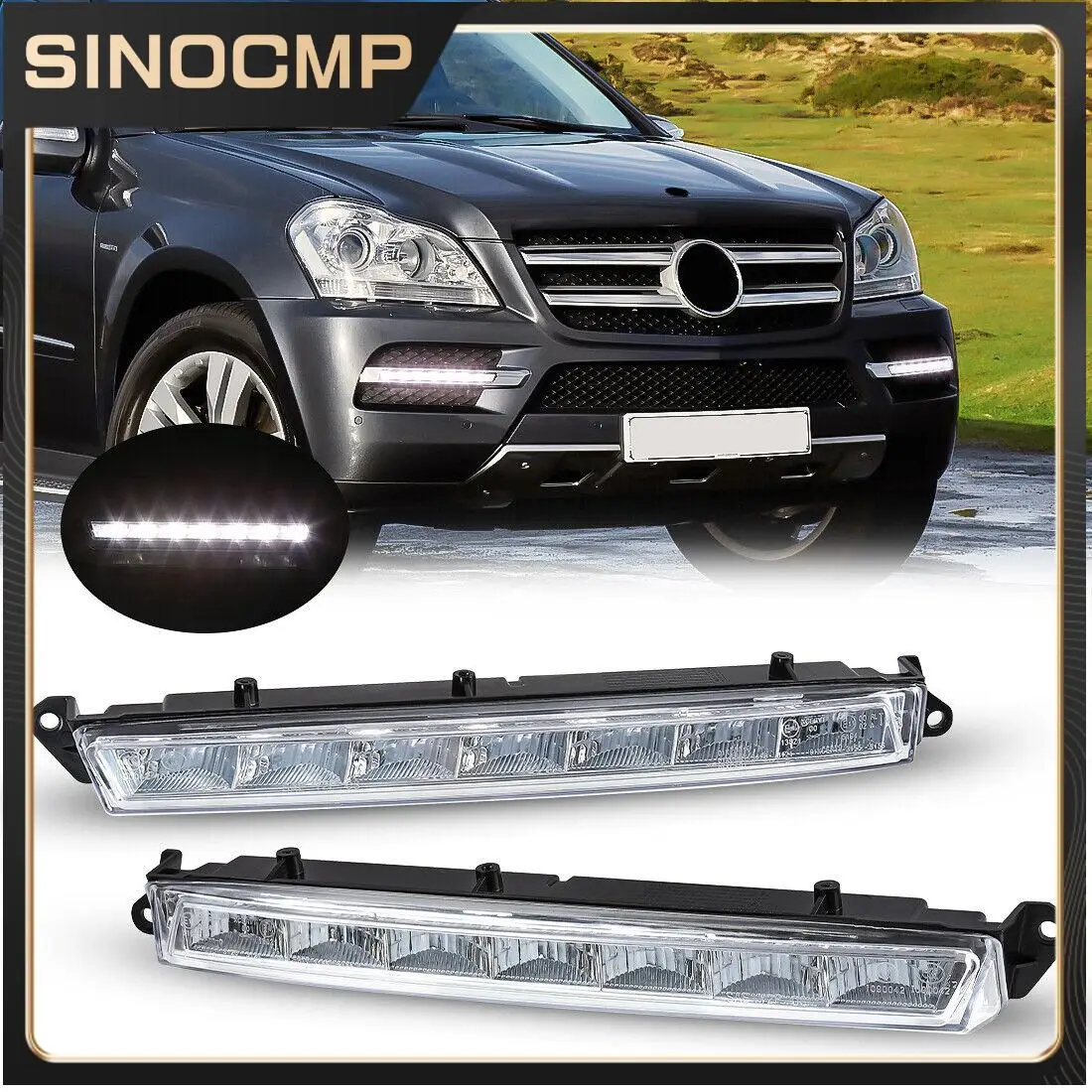 2pcs LED DRL Daytime Running Light A1649060351 A1649060451 For Mercedes Benz X166 X164 GL350 GL500 GL550 Car Light Accessories
2pcs LED DRL Daytime Running Light A1649060351 A1649060451 For Mercedes Benz X166 X164 GL350 GL500 GL550 Car Light Accessories