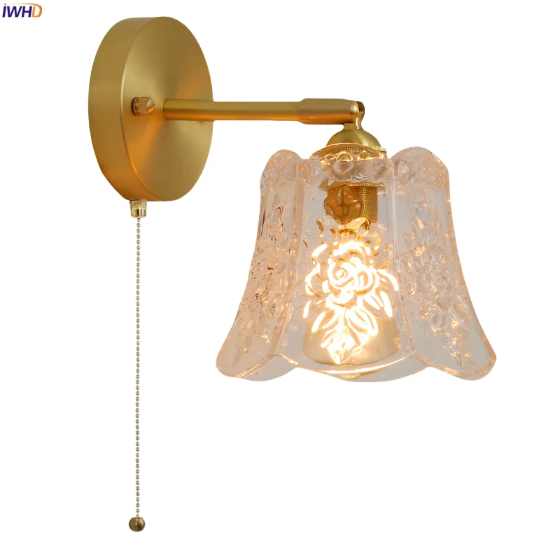 IWHD Small Bell Glass LED Wall Lamps For Living Room Loft Bathroom Mirror Stair Light Copper Arm Japanese Vintage Aplique Pared
IWHD Small Bell Glass LED Wall Lamps For Living Room Loft Bathroom Mirror Stair Light Copper Arm Japanese Vintage Aplique Pared