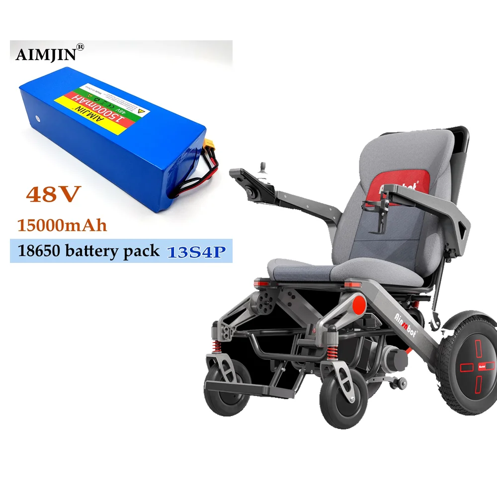 AIMJIN 48V/54.6v 15Ah 13s4p Power Battery pack 18650 Lithium built-in BMS protection for Electric Tool Weeding Machine
AIMJIN 48V/54.6v 15Ah 13s4p Power Battery pack 18650 Lithium built-in BMS protection for Electric Tool Weeding Machine