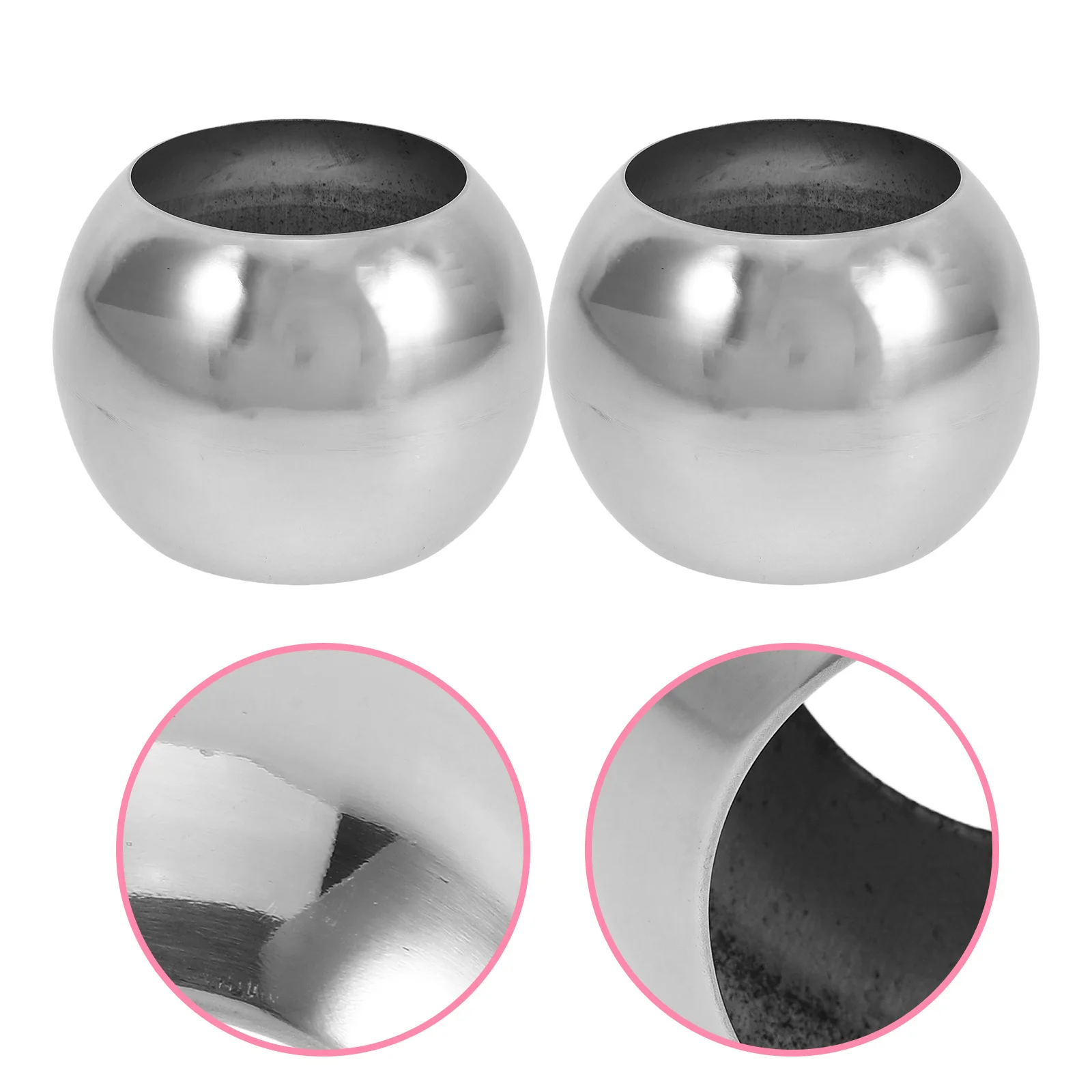 2Pcs Stainless Steel Hollow Ball Reflective Garden Sphere Weather Resistant Decorative Ball for Pond Fence Home Landscape Use
2Pcs Stainless Steel Hollow Ball Reflective Garden Sphere Weather Resistant Decorative Ball for Pond Fence Home Landscape Use