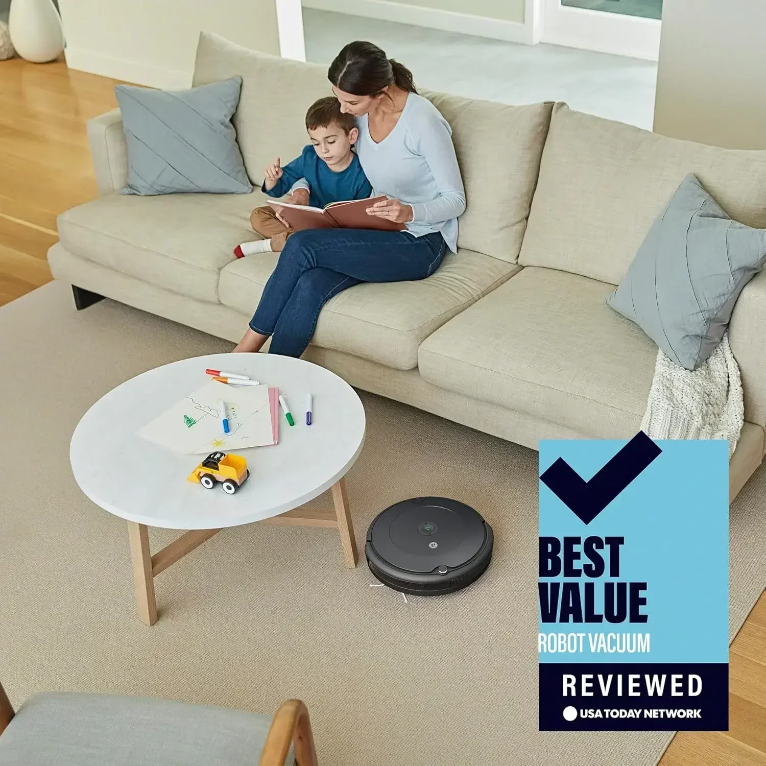 692 Robot Vacuum - Wi-Fi Connectivity, Personalized Cleaning Recommendations, Works with Alexa, Good for Pet Hair, Carpets
692 Robot Vacuum - Wi-Fi Connectivity, Personalized Cleaning Recommendations, Works with Alexa, Good for Pet Hair, Carpets