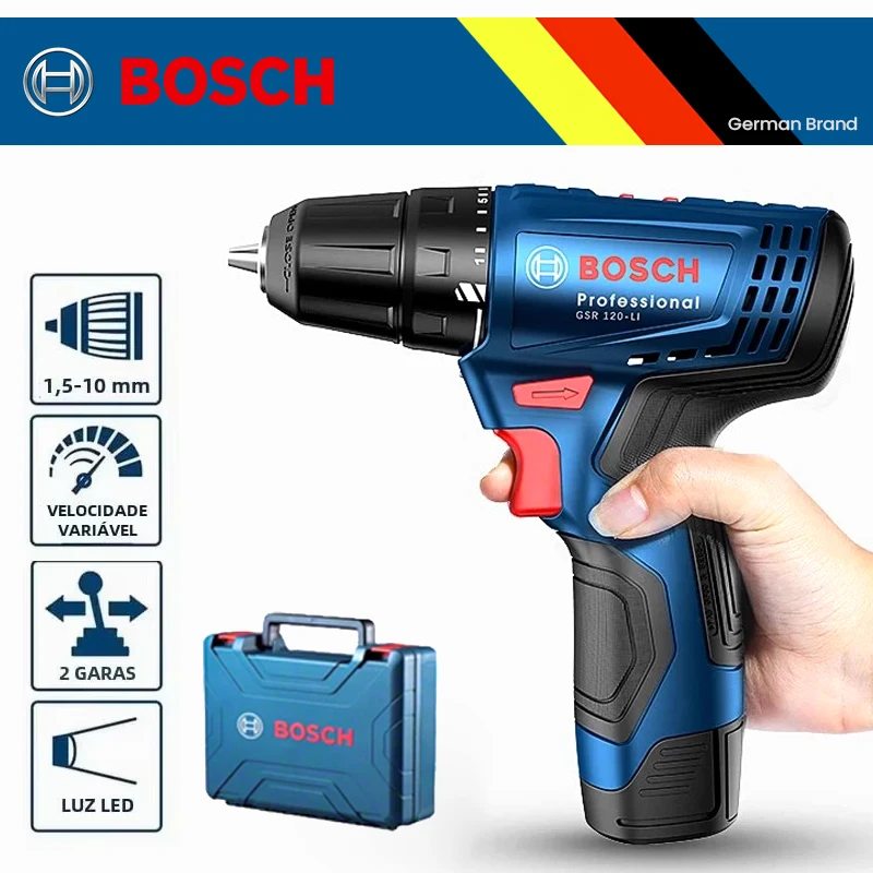 Bosch GSR 120 Li Electric Drill 12V Cordless Screwdriver Rechargeable Impact Driller Driver Professional Bosch Power Tools
Bosch GSR 120 Li Electric Drill 12V Cordless Screwdriver Rechargeable Impact Driller Driver Professional Bosch Power Tools