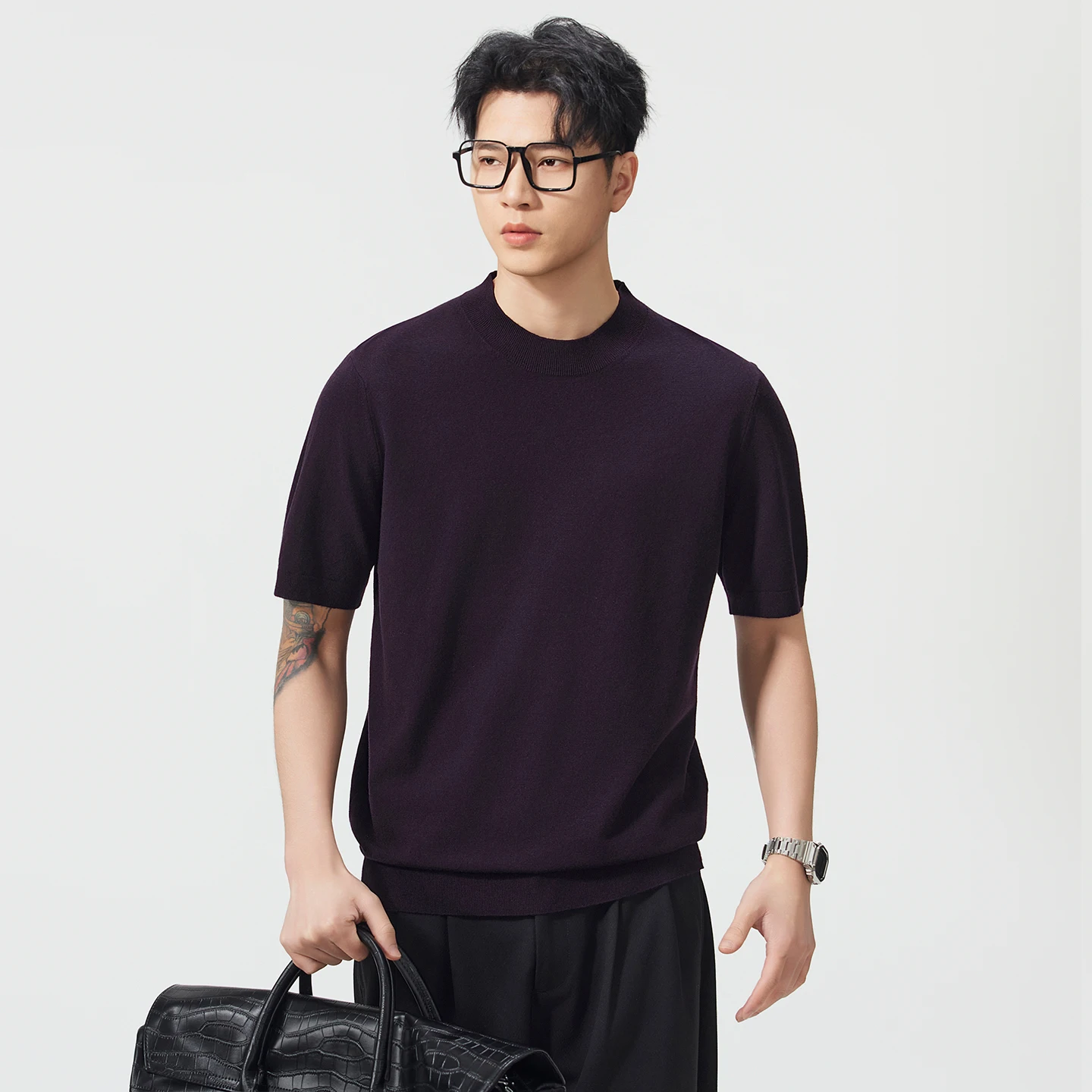 Man Commute T Shirts Tops Spring Summer Short Sleeve Pullovers Knitted Sweater Man Old Money Vintage Casual T-shirt
Man Commute T Shirts Tops Spring Summer Short Sleeve Pullovers Knitted Sweater Man Old Money Vintage Casual T-shirt