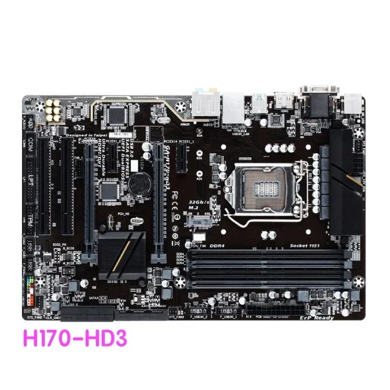 Suitable For Gigabyte GA-H170-HD3 Motherboard H170 HD3 LGA 1151 DDR4 Mainboard 100% Tested OK Fully Work
Suitable For Gigabyte GA-H170-HD3 Motherboard H170 HD3 LGA 1151 DDR4 Mainboard 100% Tested OK Fully Work