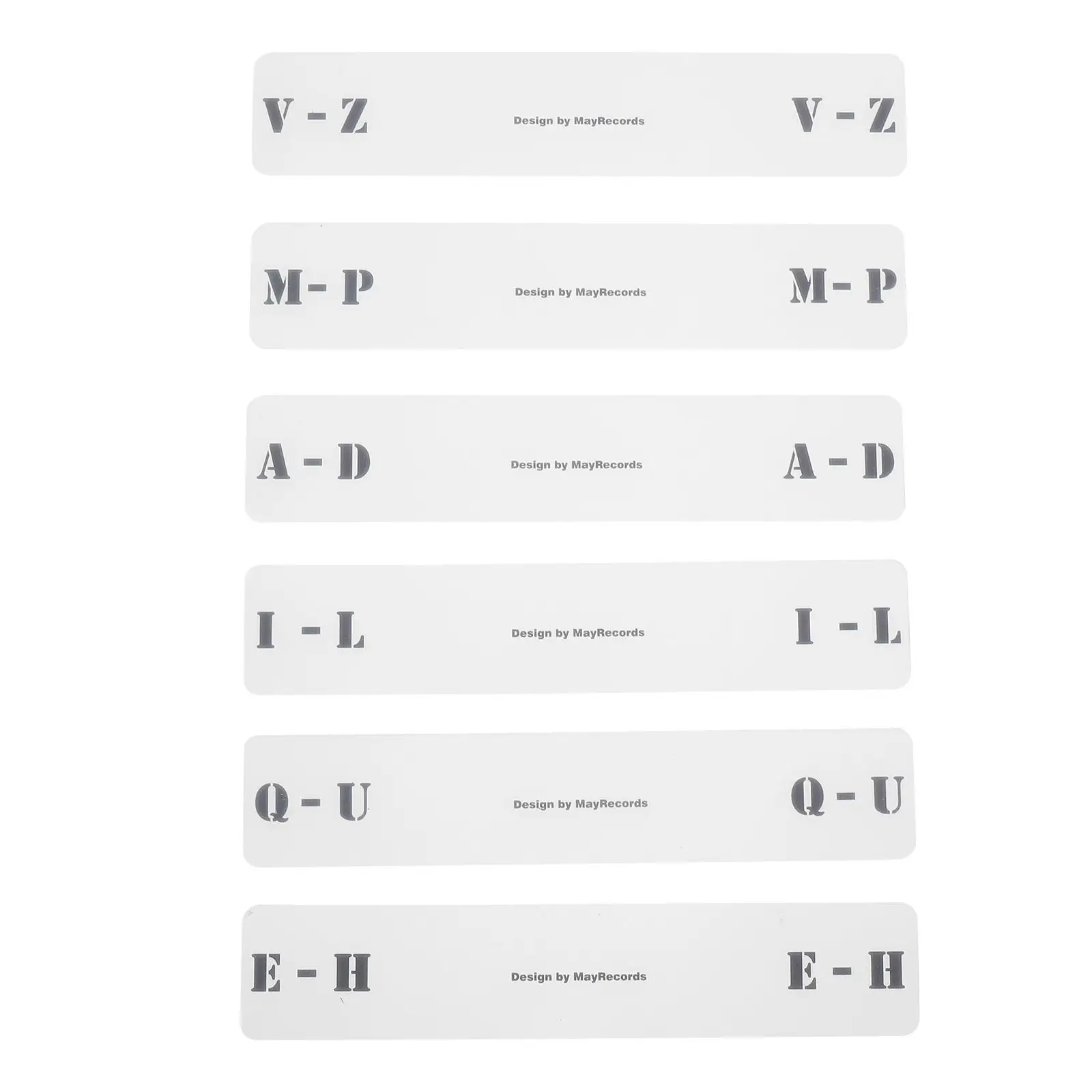 6 Pcs Record Sorting Card A-Z Horizontal Label Index for Disc Halloween Divider Acrylic Organizer Office
6 Pcs Record Sorting Card A-Z Horizontal Label Index for Disc Halloween Divider Acrylic Organizer Office