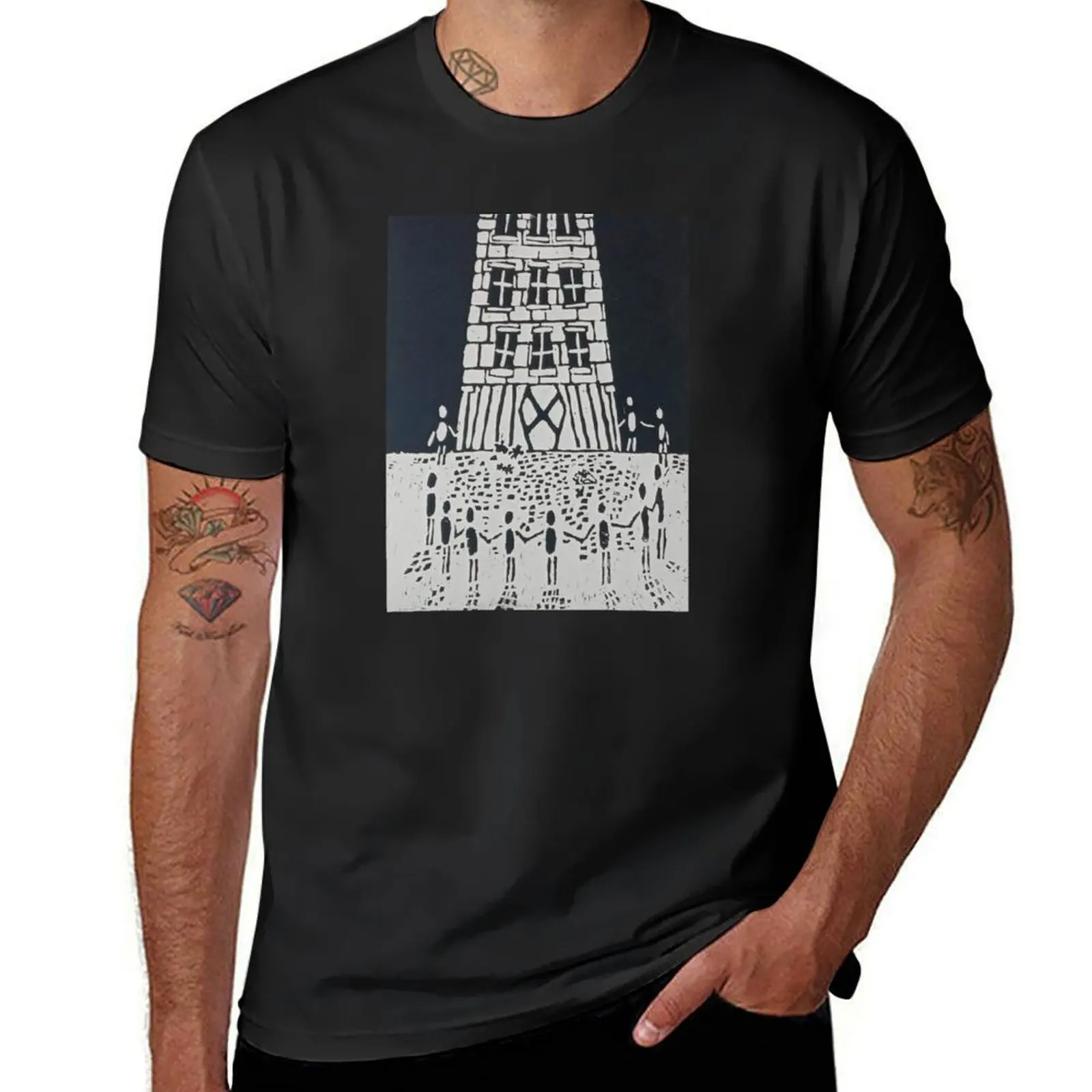 Community Crisis Lino Print T-Shirt hippie clothes plain mens cotton t shirts
Community Crisis Lino Print T-Shirt hippie clothes plain mens cotton t shirts