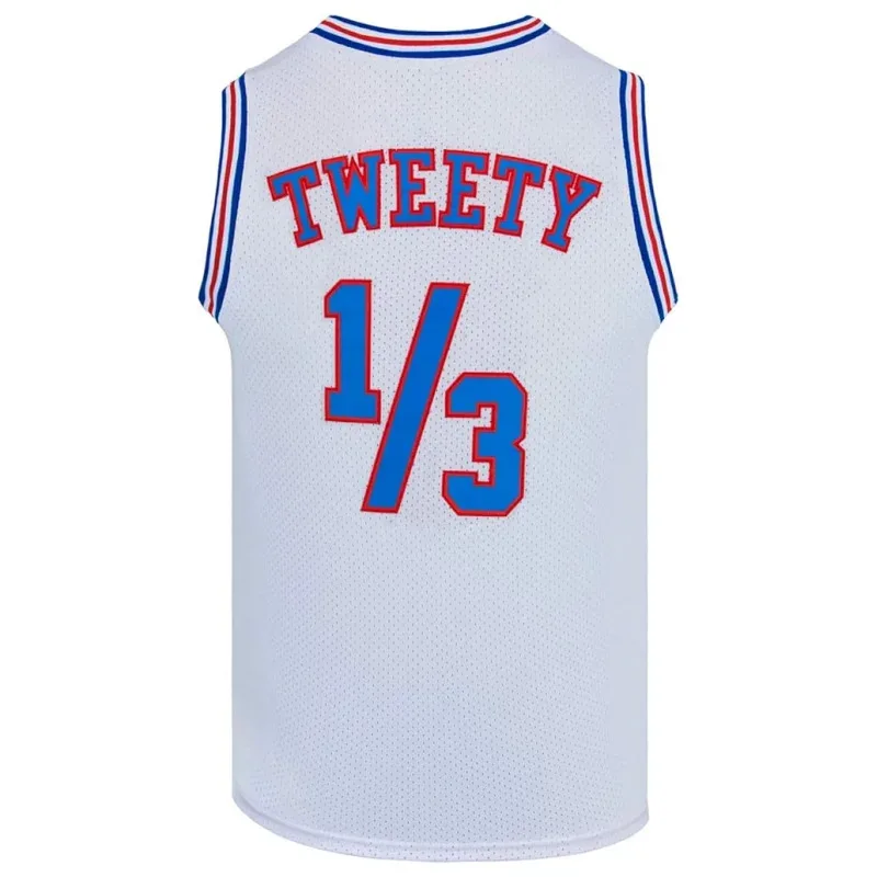 Movie Space Jam # 1/3 TWEETY Cosplay Tune Squad Bunny Basketball Jersey Halloween Shirts for Party White/Black S-3XL
Movie Space Jam # 1/3 TWEETY Cosplay Tune Squad Bunny Basketball Jersey Halloween Shirts for Party White/Black S-3XL
