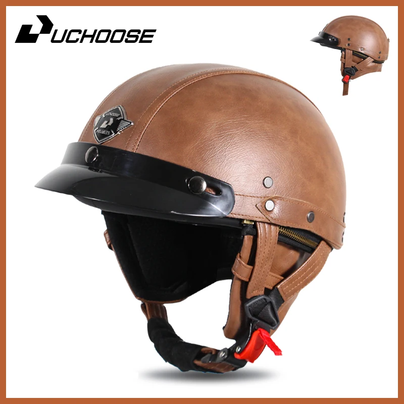 UCHOOSE Vintage Motorcycle Helmet Open Face Helmet Half Helmet Motorcycle Germany Face Safety Helmet Retro Scooter Half Helmet
UCHOOSE Vintage Motorcycle Helmet Open Face Helmet Half Helmet Motorcycle Germany Face Safety Helmet Retro Scooter Half Helmet