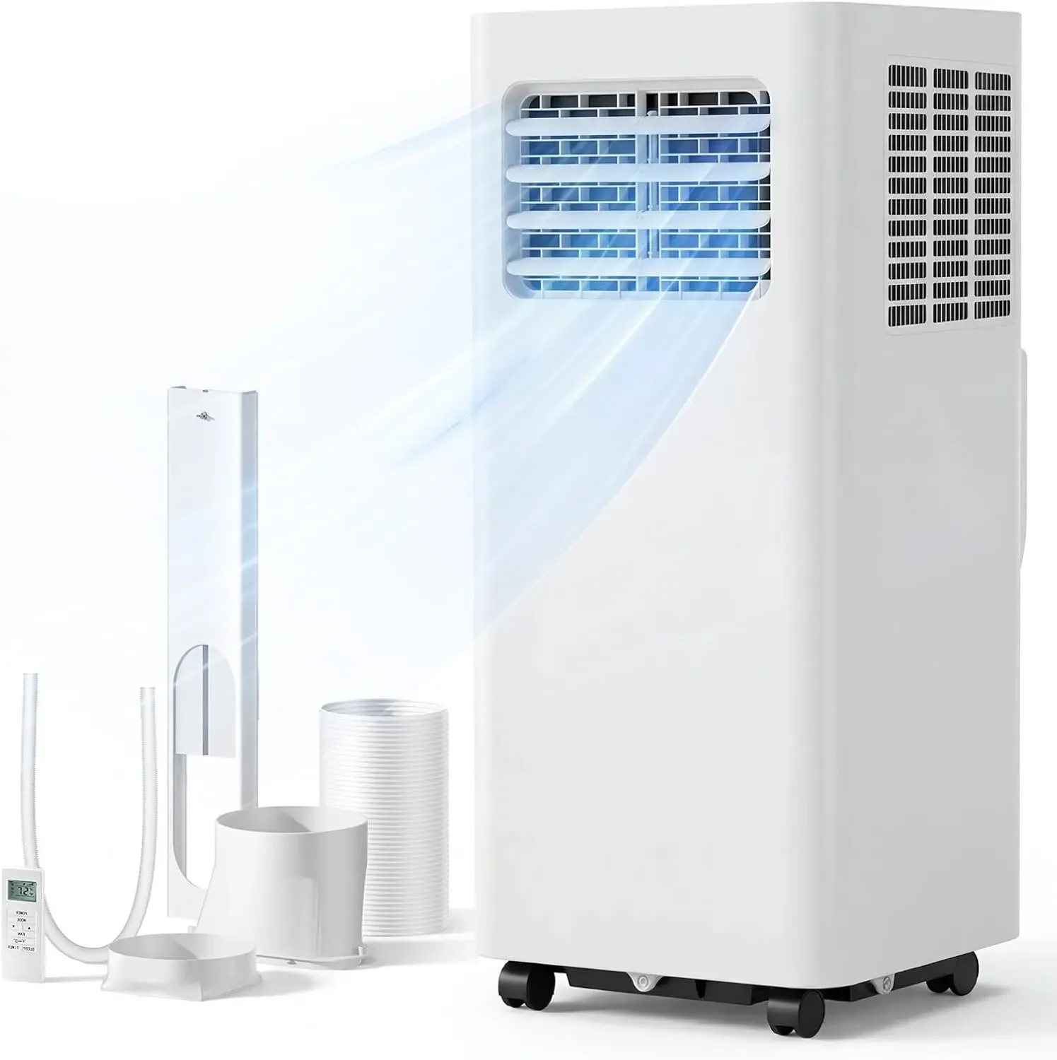 8000 BTU Portable Air Conditioner, 3-in-1 Cools 350 Sq.Ft, Quiet AC with Fan & Dehumidifier, LED Display, Remote, 24H Timer, Win
8000 BTU Portable Air Conditioner, 3-in-1 Cools 350 Sq.Ft, Quiet AC with Fan & Dehumidifier, LED Display, Remote, 24H Timer, Win