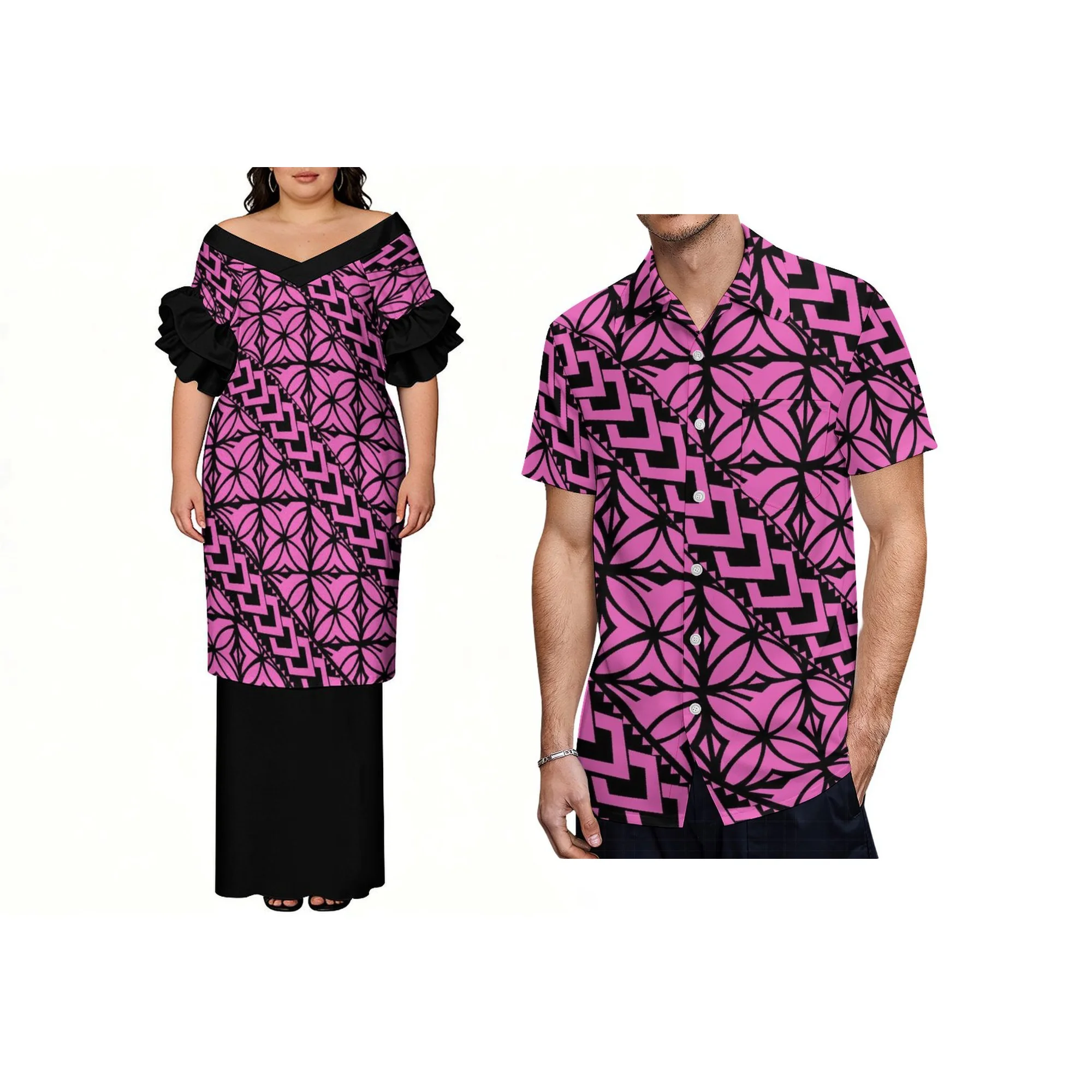 2026 Newest Big Size Frill Short Sleeve Womens Dress Polynesian Hawaii Puletasi Dress 2 Piece Pacific Island Design Dress
2026 Newest Big Size Frill Short Sleeve Womens Dress Polynesian Hawaii Puletasi Dress 2 Piece Pacific Island Design Dress