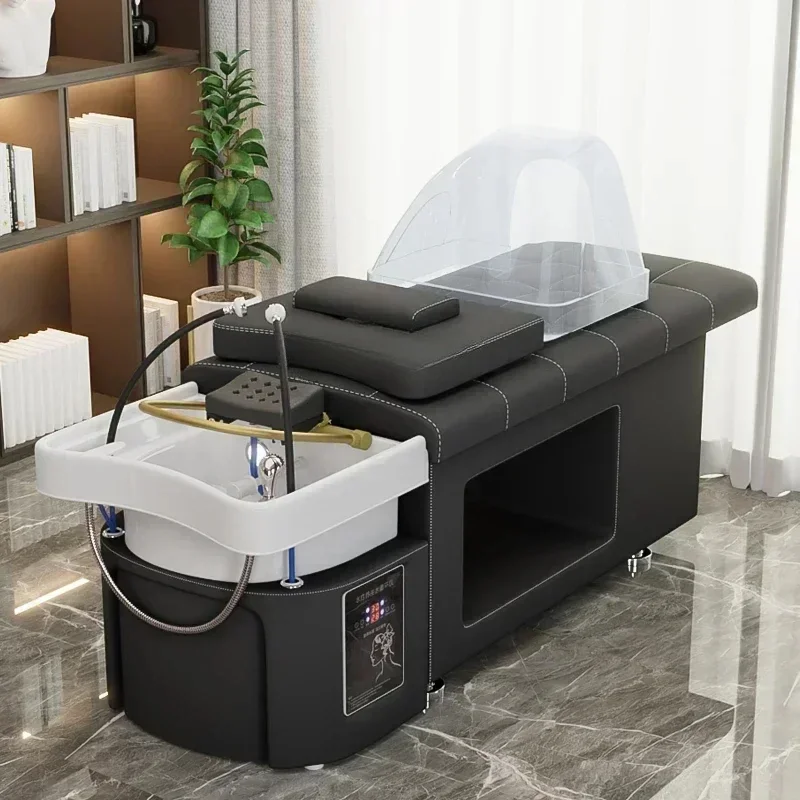 Thai Shampoo Chair Barber Shop Head Therapy Bed Constant Temperature Water Circulation Fumigation Beauty Massage
Thai Shampoo Chair Barber Shop Head Therapy Bed Constant Temperature Water Circulation Fumigation Beauty Massage