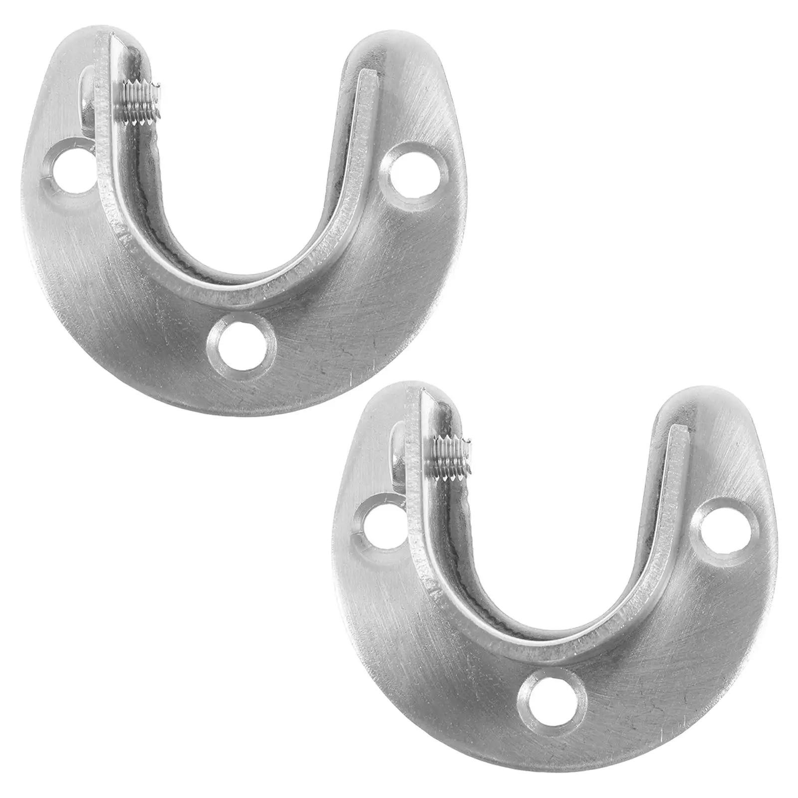 2 Pcs Curtain Rod Hanging Base Closet Brackets Heavy Duty Post Silver End Supports
2 Pcs Curtain Rod Hanging Base Closet Brackets Heavy Duty Post Silver End Supports