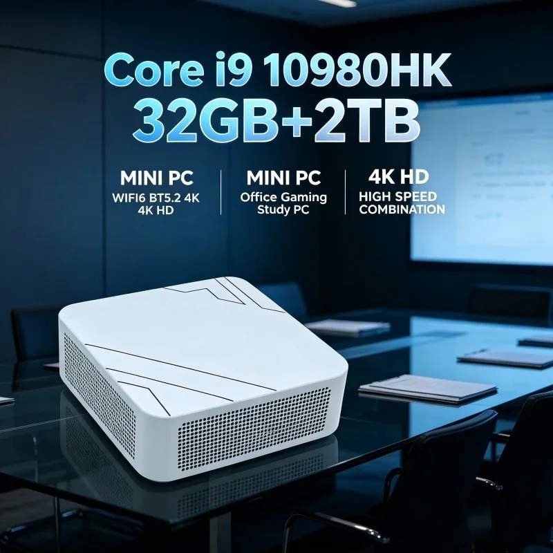 Intel i9-10980HK Strong Performance Mini PC 32GB Large RAM 1TB Fast SSD 4K Gaming Office Household Computer
Intel i9-10980HK Strong Performance Mini PC 32GB Large RAM 1TB Fast SSD 4K Gaming Office Household Computer