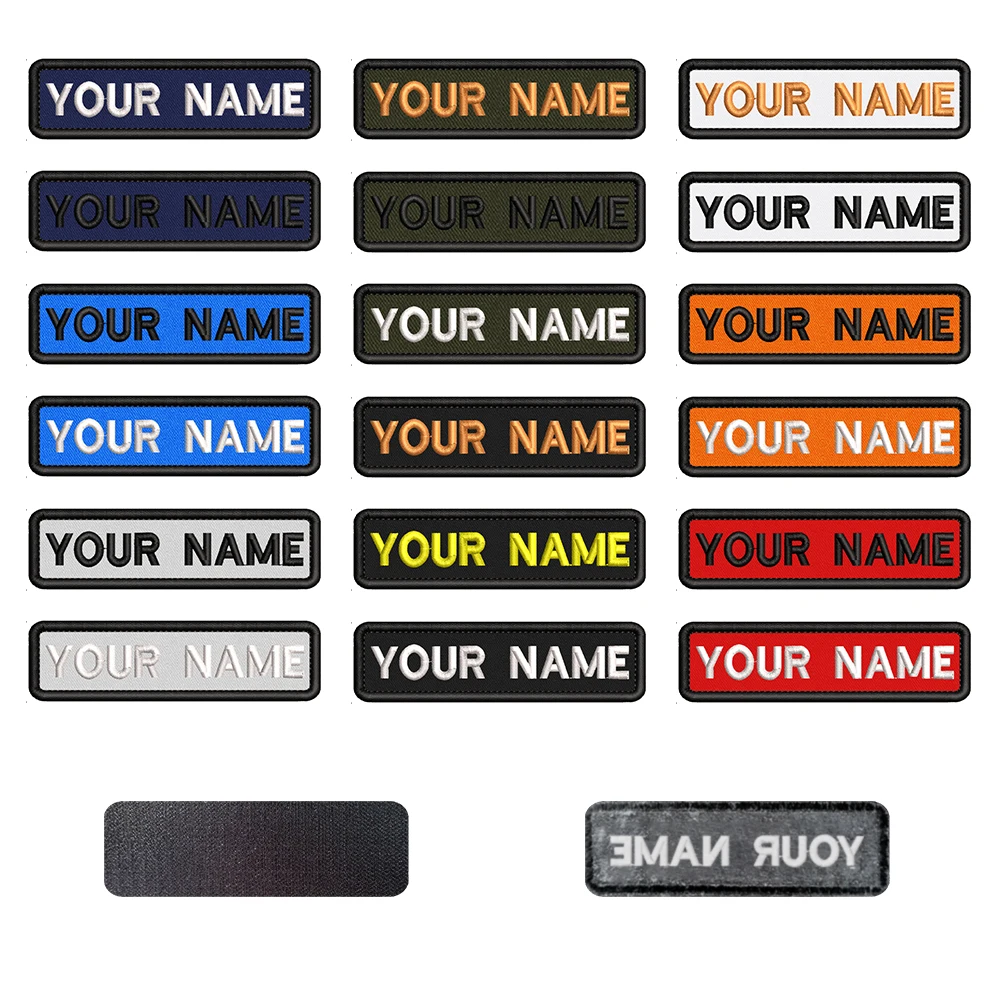 10X2.5CM Custom Name Patches Various Colors Patches Hook or Iron On Tactical Badge Personalized Nama Tags for Backpack Jacket
10X2.5CM Custom Name Patches Various Colors Patches Hook or Iron On Tactical Badge Personalized Nama Tags for Backpack Jacket