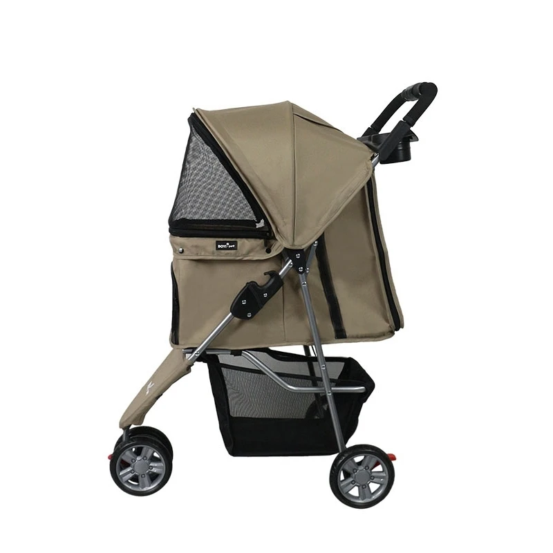 Waterproof 3-Wheel Foldable Pet Stroller with Storage Basket and Cup Holder for Small Medium Cats Dogs
Waterproof 3-Wheel Foldable Pet Stroller with Storage Basket and Cup Holder for Small Medium Cats Dogs