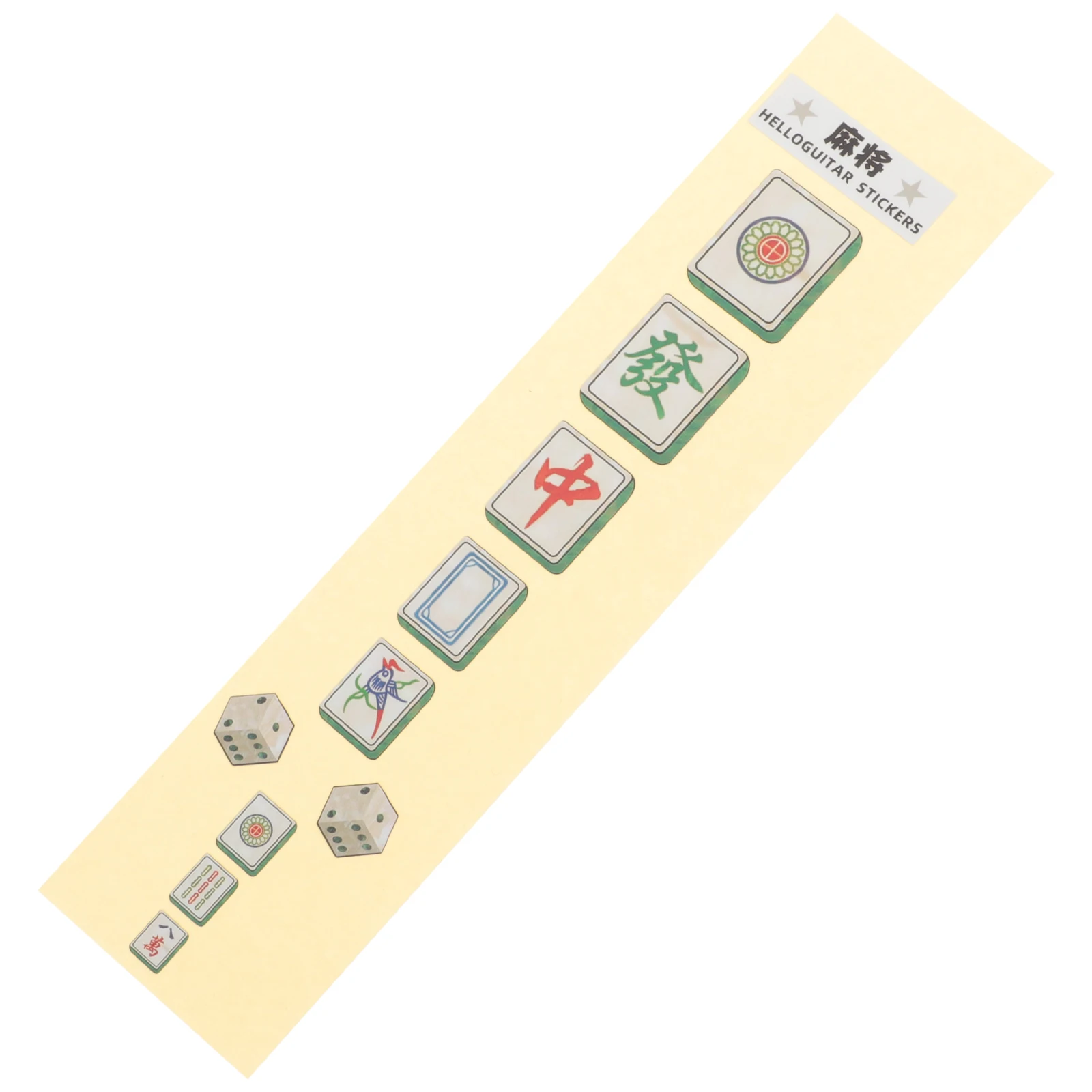 Guitar Fretboard Stickers PET Durable Creative Mahjong Pattern White Decals Guitar Accessories Musical Instrument Multi Purpose
Guitar Fretboard Stickers PET Durable Creative Mahjong Pattern White Decals Guitar Accessories Musical Instrument Multi Purpose