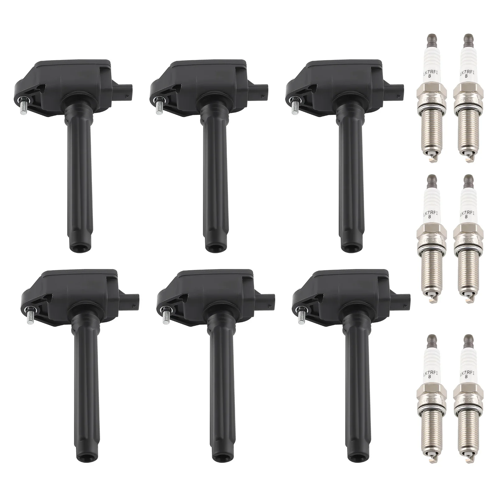 Pack of 6 Ignition Coil + Spark Plugs For Chrysler Pacifica Ram Dodge Durango
Pack of 6 Ignition Coil + Spark Plugs For Chrysler Pacifica Ram Dodge Durango
