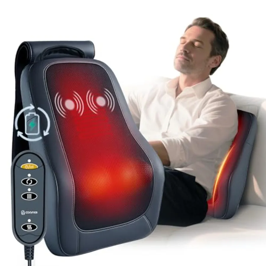 Cordless Back Massager with HeatVibration and Shiatsu Neck Back Massager for Pain Relief Deep Tissue Rechargeable Nekc Shoulder
Cordless Back Massager with HeatVibration and Shiatsu Neck Back Massager for Pain Relief Deep Tissue Rechargeable Nekc Shoulder