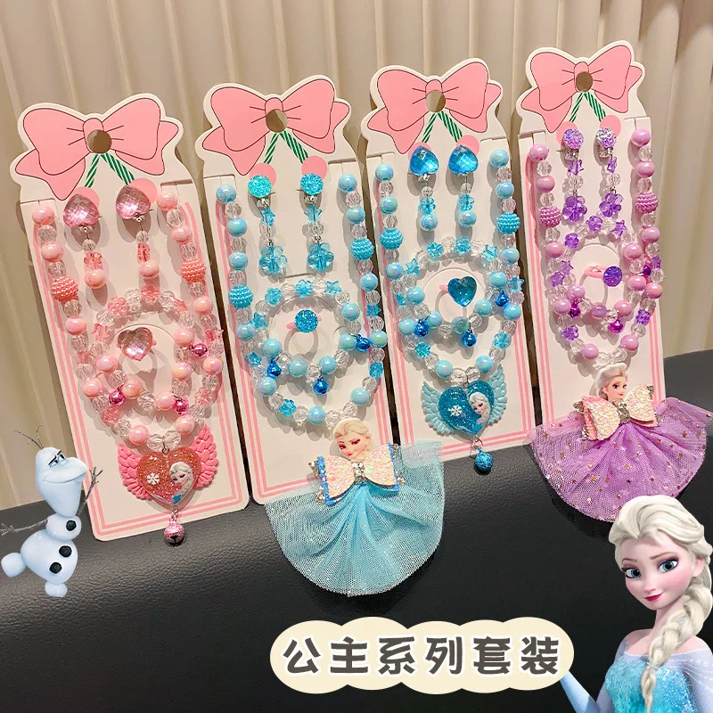 5pcs/set Cute Frozen Princess Elsa Necklace Finger Ring Bracelet Set Kawaii For Girls Jewelry Accessories Cosplay Birthday Gifts
5pcs/set Cute Frozen Princess Elsa Necklace Finger Ring Bracelet Set Kawaii For Girls Jewelry Accessories Cosplay Birthday Gifts