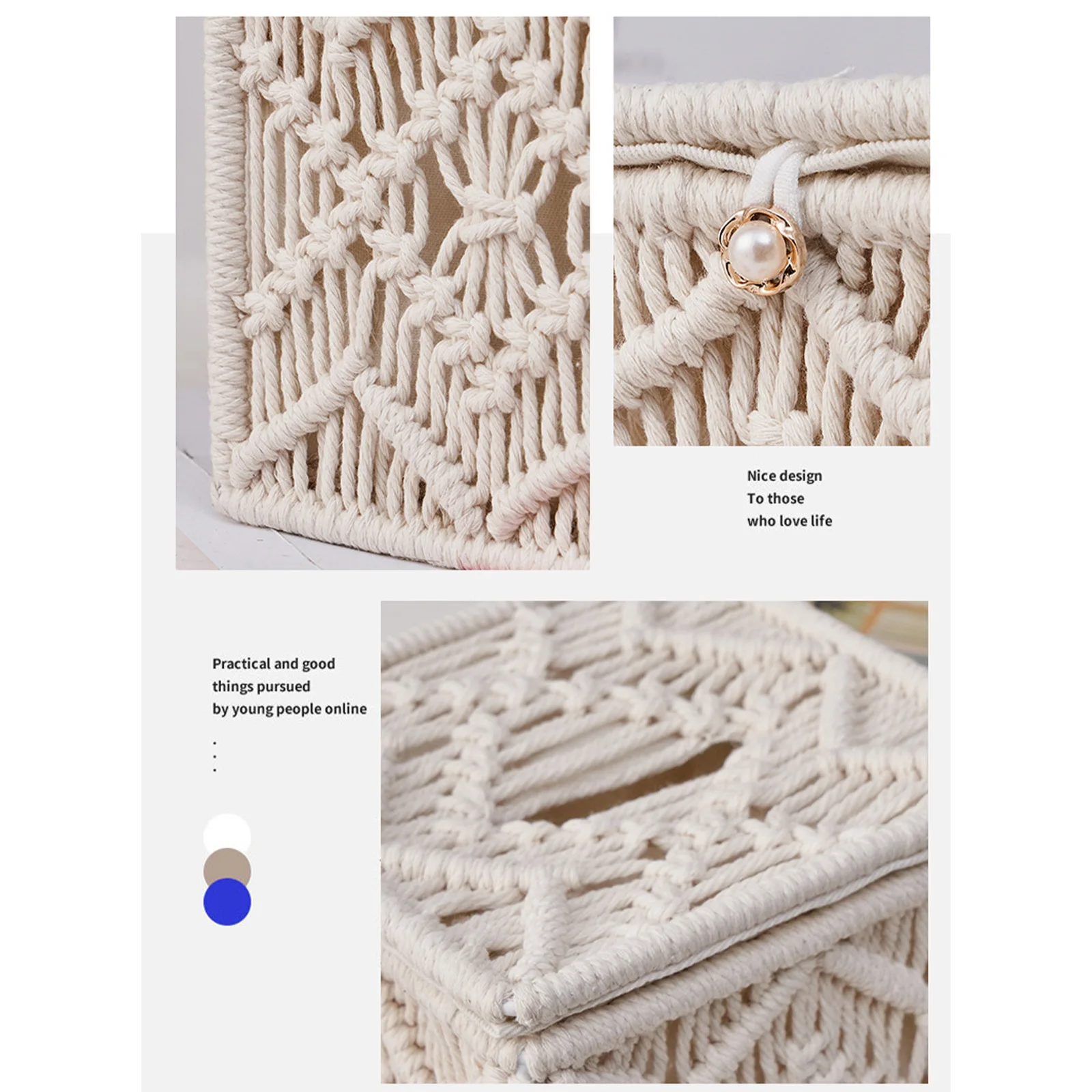 Home Decoration Square Fashionable Weaving Pattern Home Decoration Indoor And Outdoor Use Woven Tissue Box Cover Indoor Office
Home Decoration Square Fashionable Weaving Pattern Home Decoration Indoor And Outdoor Use Woven Tissue Box Cover Indoor Office