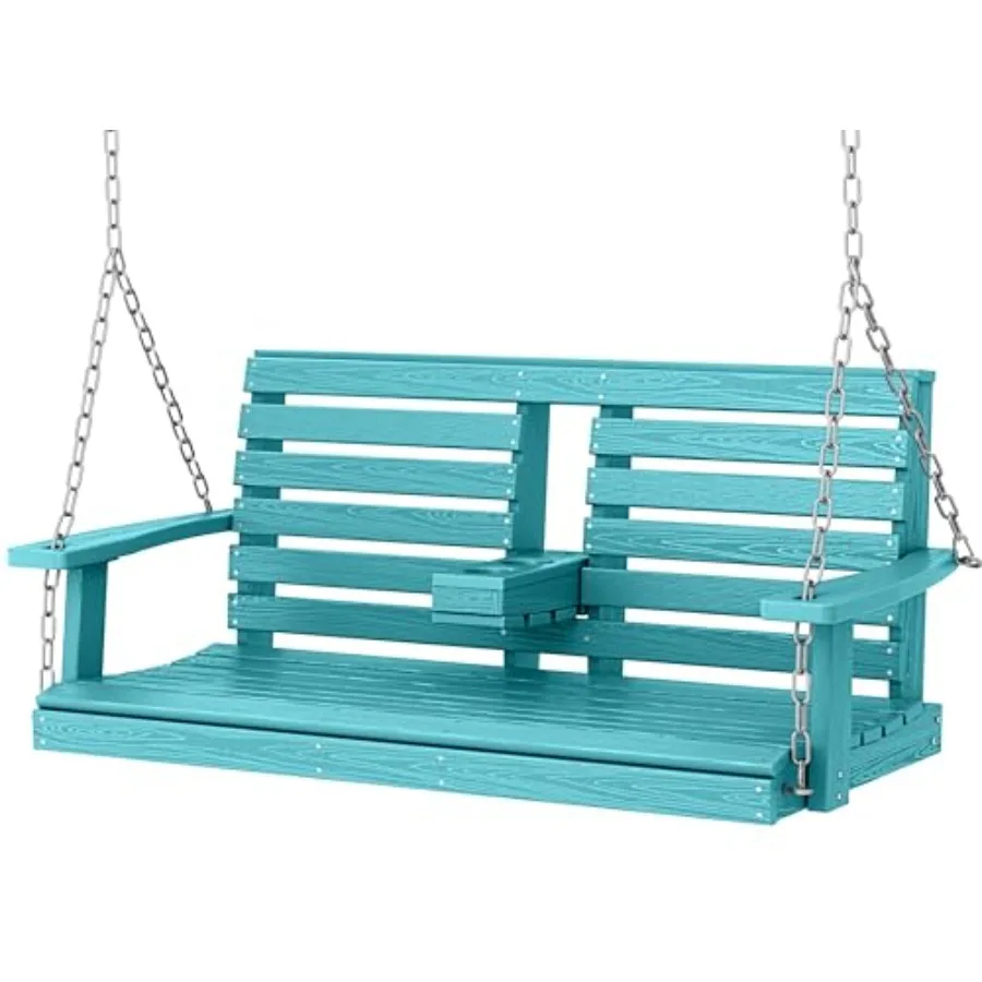 Outdoor Hanging Porch Swing, 2 Seat Patio Swing Recliner with Cup Holders, Waterproof Swing Recliner Bench for Courtyard and Ga
Outdoor Hanging Porch Swing, 2 Seat Patio Swing Recliner with Cup Holders, Waterproof Swing Recliner Bench for Courtyard and Ga