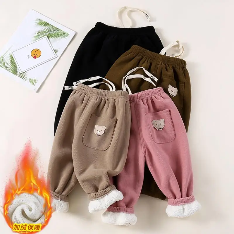 2025New Children's Winter Pants Boys' Corduroy Cartoon Plus Thick Cotton Pants Girls' Warm Sports Pants 1-10 Years Old
2025New Children's Winter Pants Boys' Corduroy Cartoon Plus Thick Cotton Pants Girls' Warm Sports Pants 1-10 Years Old