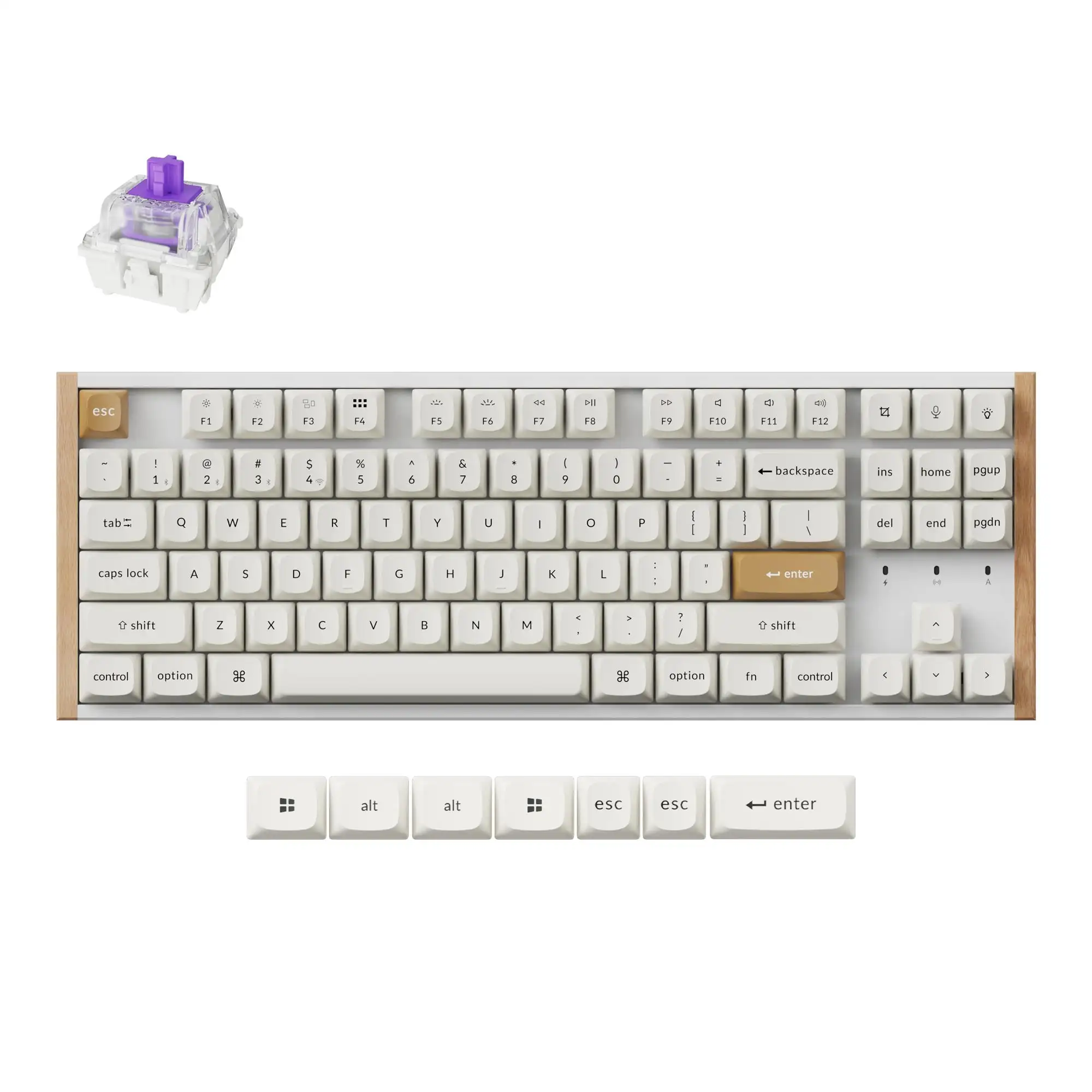 Keychron K8 HE Беспроводной магнитный переключатель Пользовательская клавиатура Специальное издание 87% раскладка RGB-подсветка Double-Shot PBT Keycap
Keychron K8 HE Беспроводной магнитный переключатель Пользовательская клавиатура Специальное издание 87% раскладка RGB-подсветка Double-Shot PBT Keycap